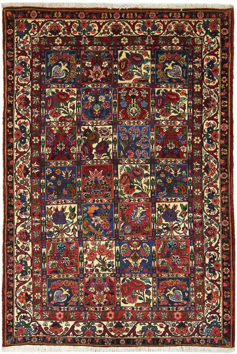 Orientteppich Bakhtiar 139x198 Handgeknüpfter Orientteppich / Perserteppich, Nain Trading, rechteckig, Höhe: 12 mm