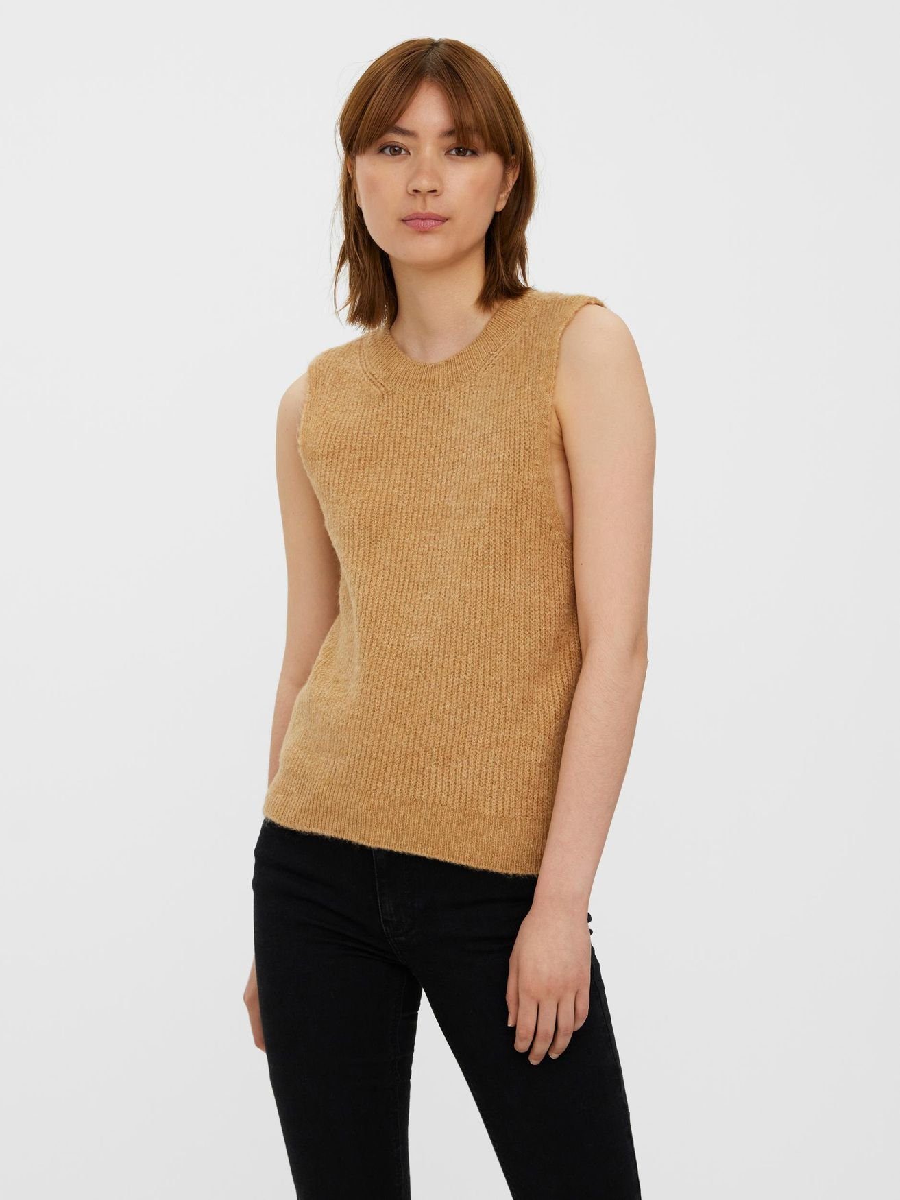 VERO MODA Damen Strickpullover – Langarm, Weicher Strick, Lässiger Look Für Jeden Tag
