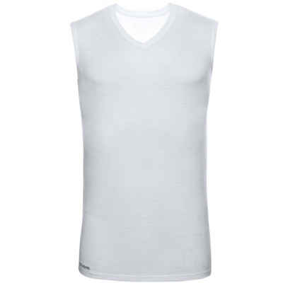 Kaipara - Merino Sportswear Unterhemd Merino ärmelloses Unterhemd Herren Slimfit V-Neck 150 Off-White (1-St) aus reiner Merinowolle Made in Germany