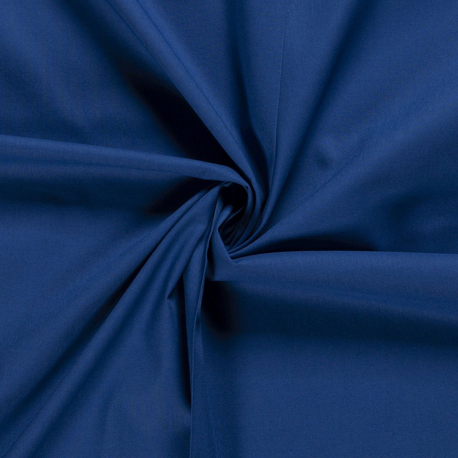 maDDma Stoff Popeline Baumwollstoff 50x140cm Meterware unifarben Basicstoff, blau