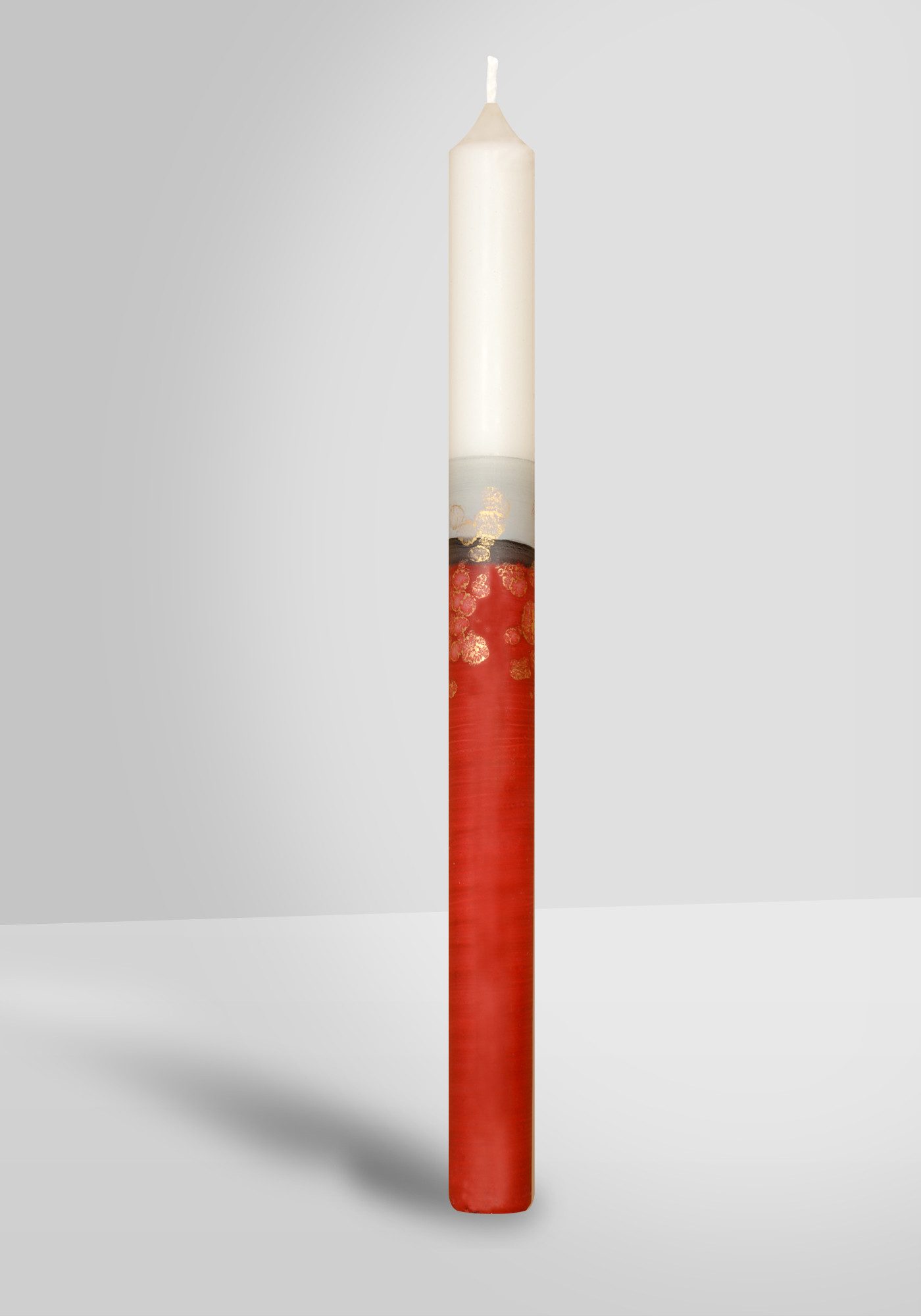 Jacob Flügel GmbH Kerzenmanufaktur Spitzkerze Designkerze Apart Stabkerze Dunkelrot 250 x Ø 22 mm