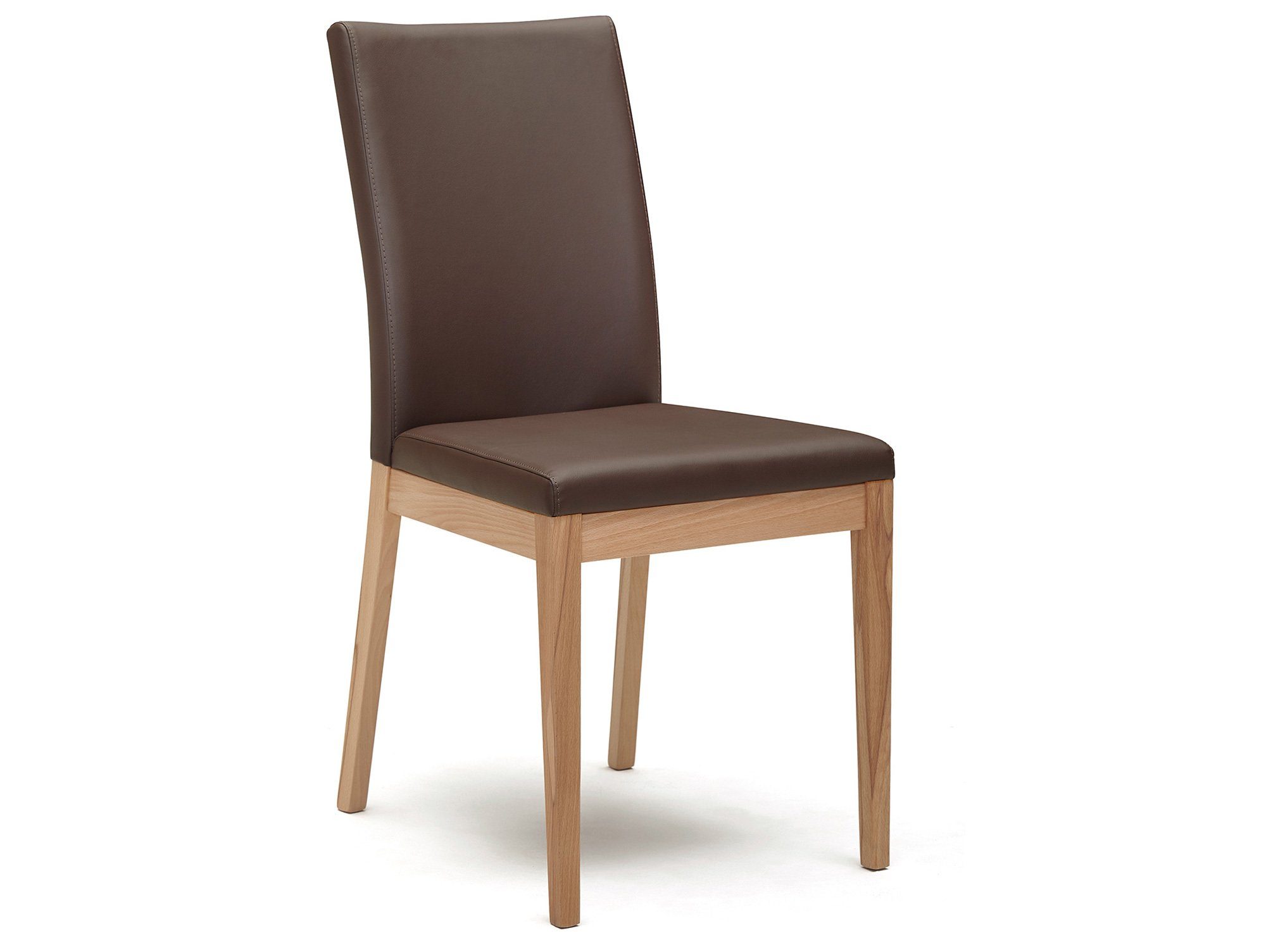 Moebel-Eins Polsterstuhl, ROBERTO Esstischstuhl, Material Massivholz, Kernbuche geölt