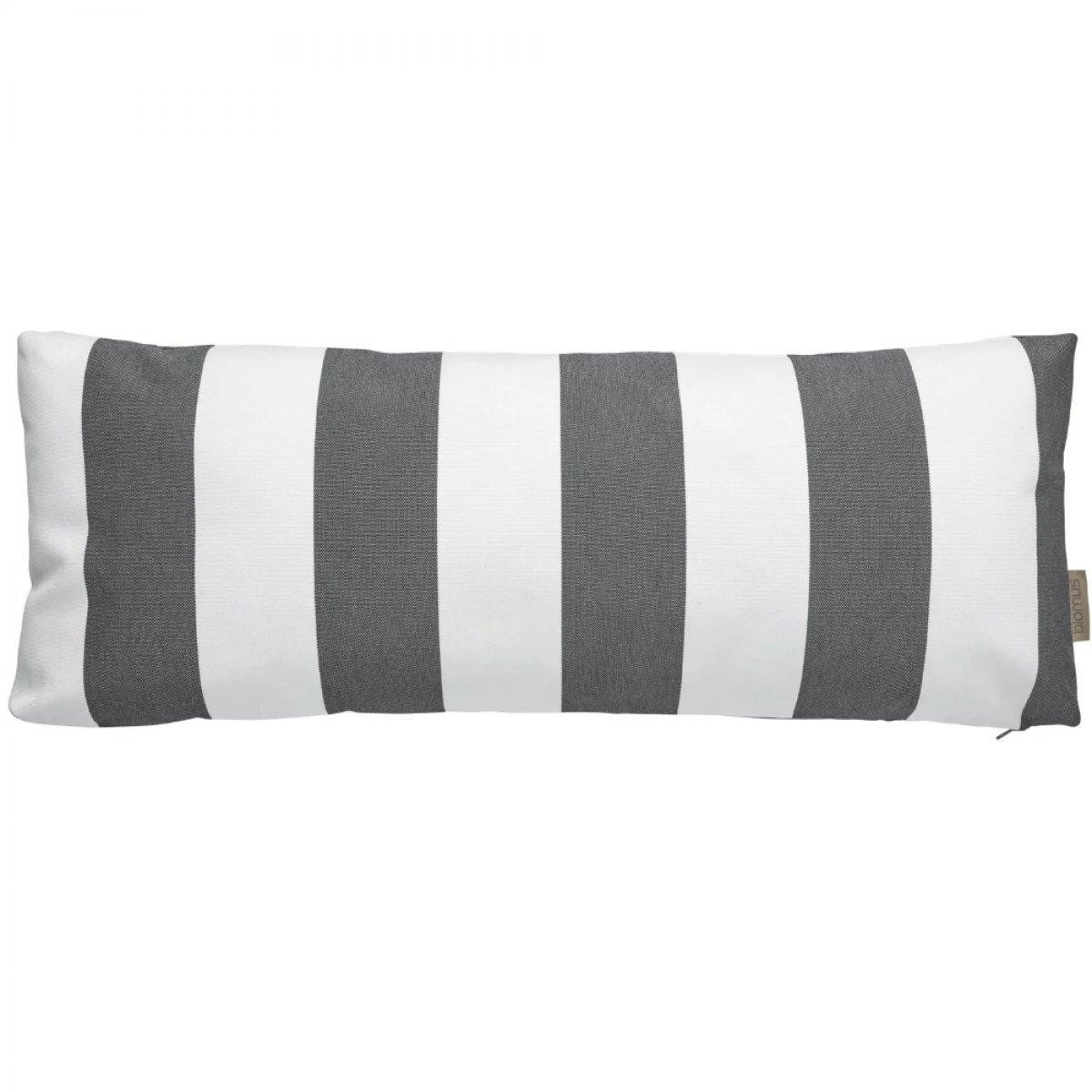 blomus Kissenhülle Outdoor Kissen Stay Lily White Black (60x25 cm)