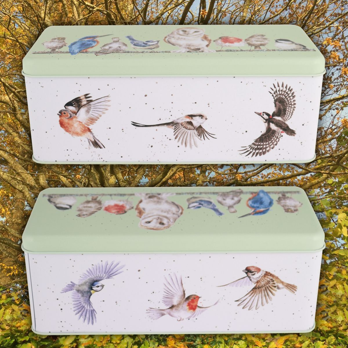 Wrendale Keksdose Wrendale Designs Keksdose Gefiederte Freunde, ca. 1,7 L, Weißblech, (Stück)
