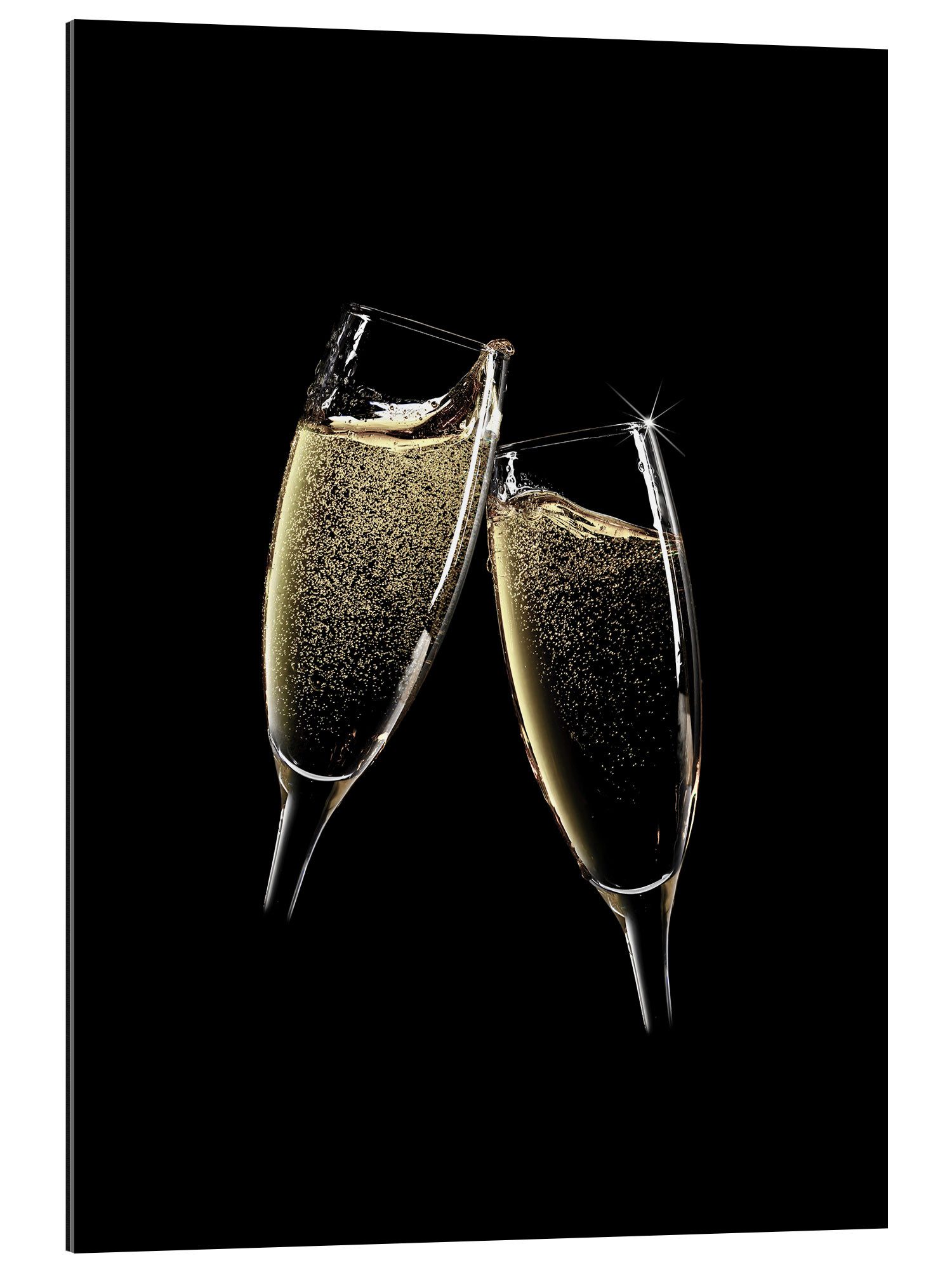 Posterlounge XXL-Wandbild Editors Choice, Prost! Zwei Champagner Gläser, Bar Fotografie