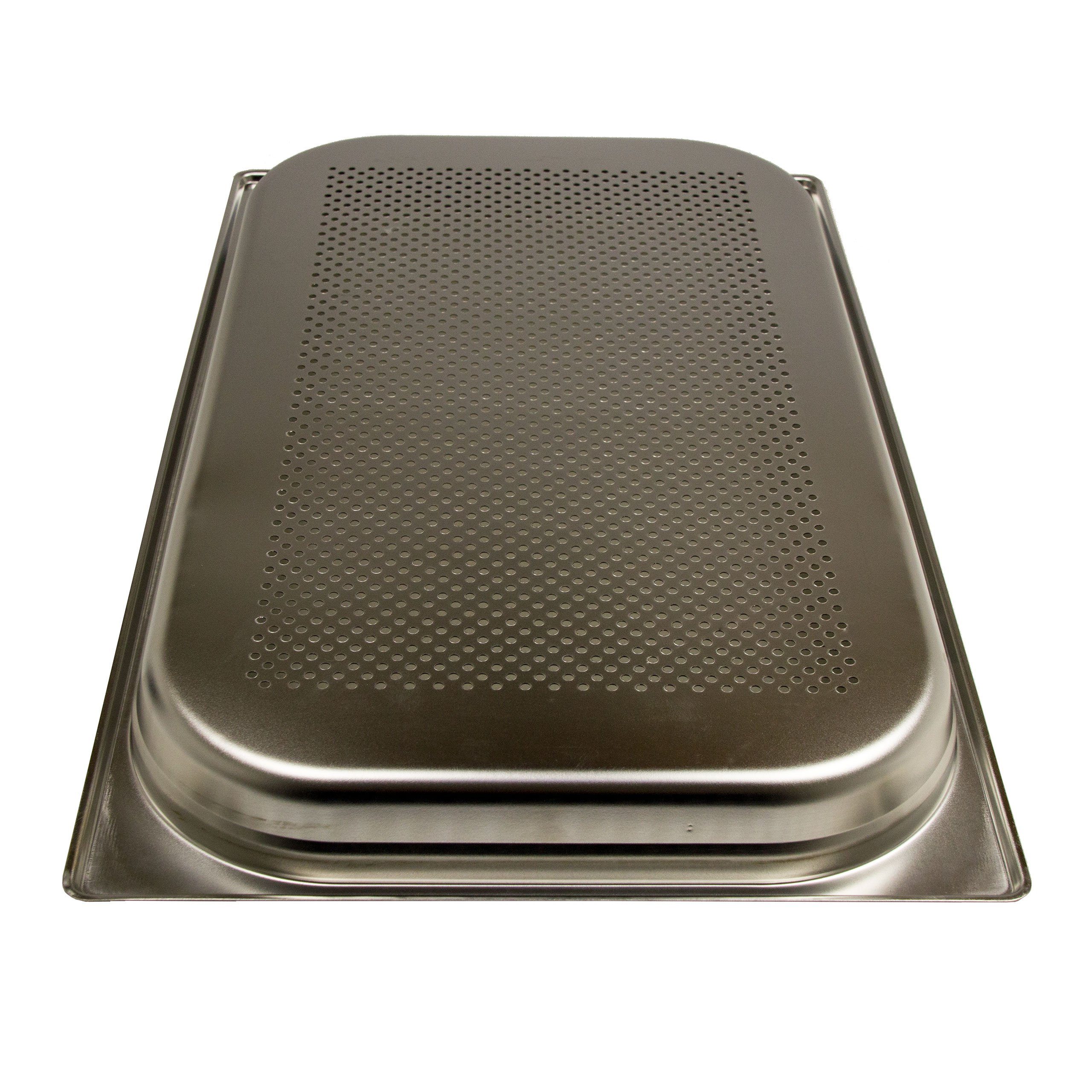 AcMax Thermobehälter GN 1/1 Edelstahl Gastronormbehälter 5,0 Liter Tiefe 40mm gelocht – Bild 5 von 5