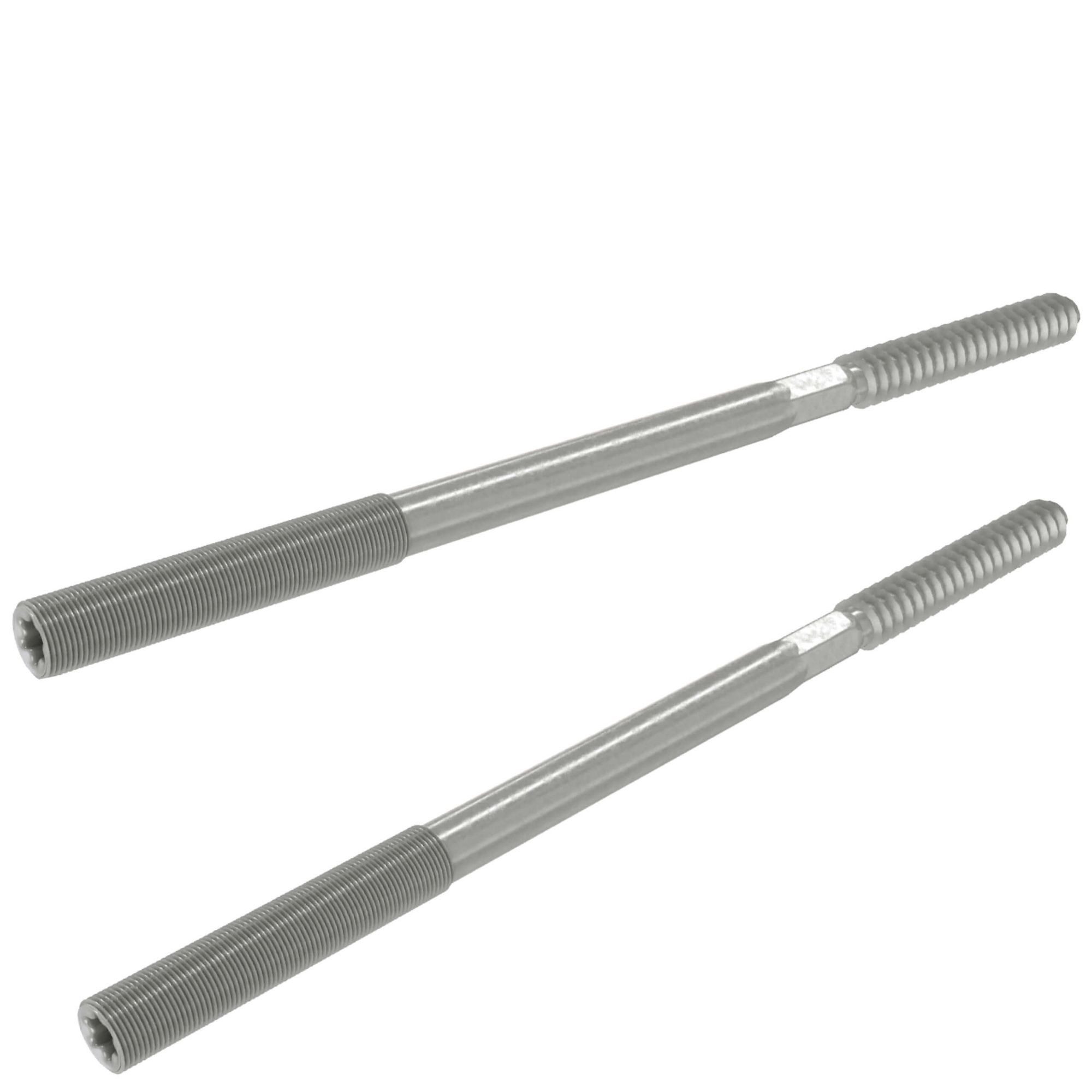 Zambelli Regenfallrohr, (Stockschraube für Rohrschelle, verzinkt DN 140 /M10 Silber), stabile Befestigung der Fallrohrschelle, hoher Korrosionsschutz