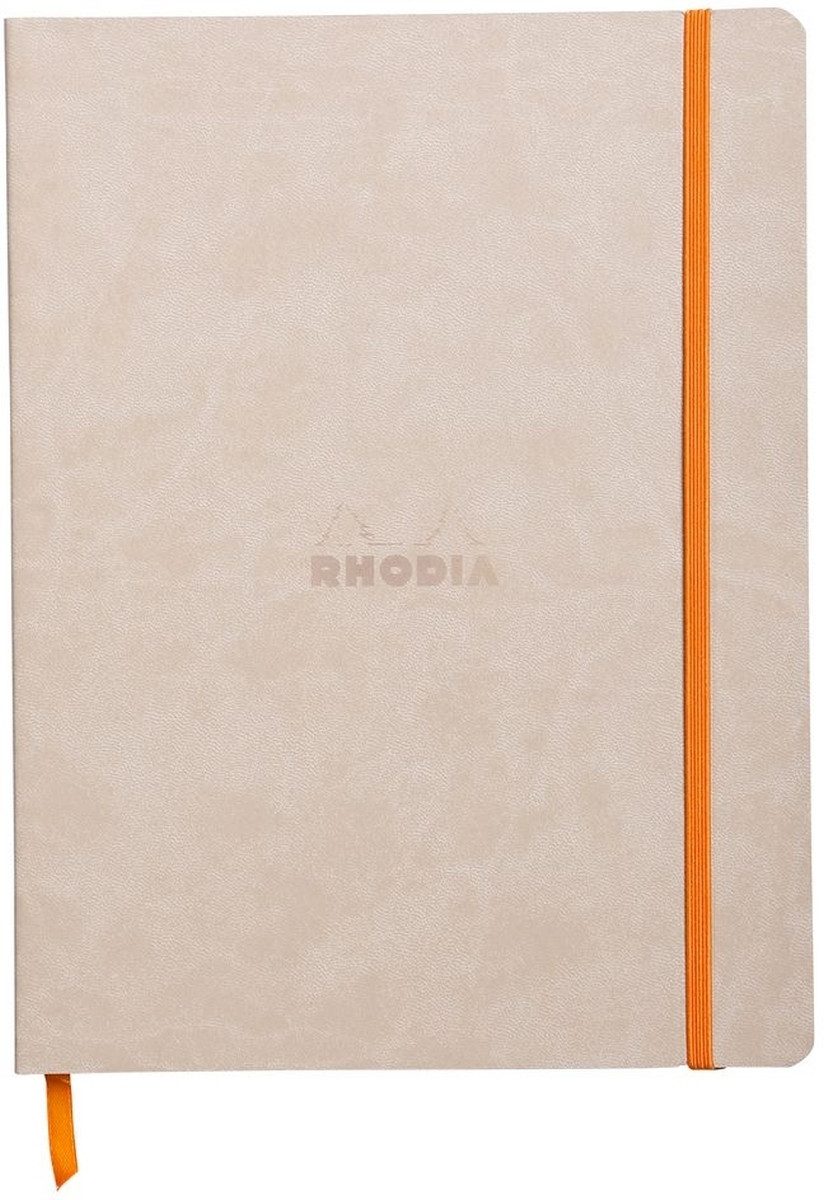 Notizbuch Notizbuch Flex 19x25cm dot 80 Blatt beige