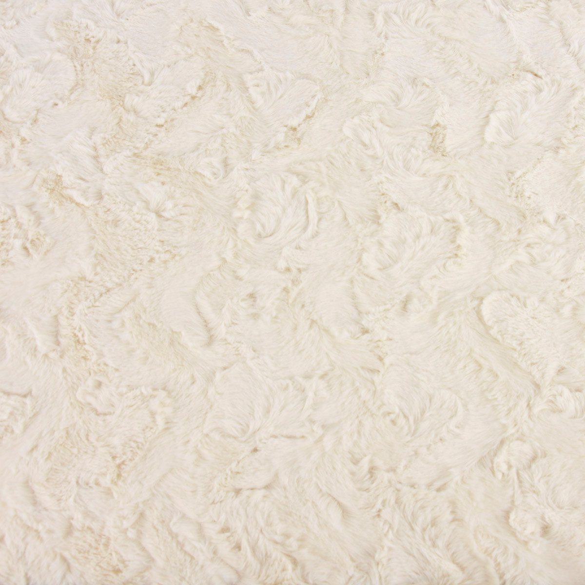 Thumbnail - SCHÖNER LEBEN. Stoff Fellimitat Kunstfell Wellen ecru creme 1,5m Breite