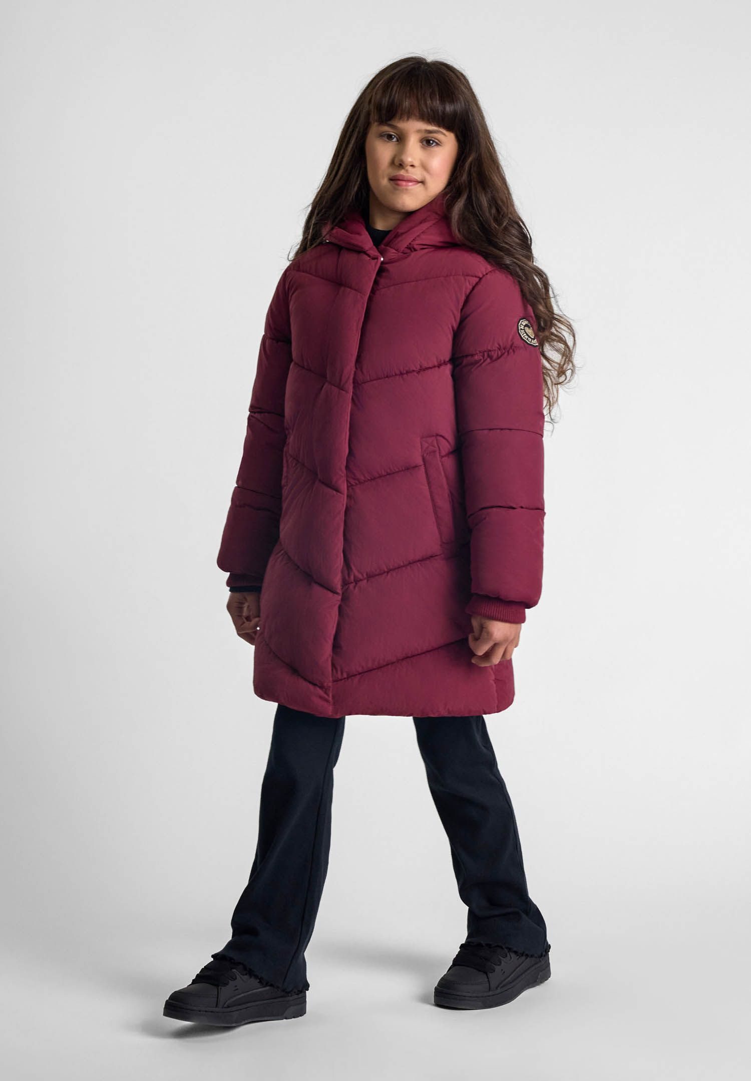 MINOTI Winterjacke Lange, gesteppte Winterjacke mit Reißverschluss (2–14y)