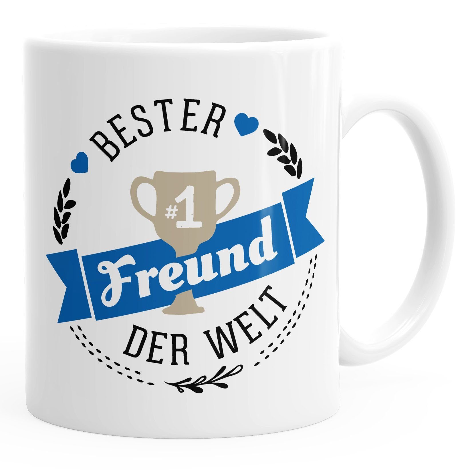 MoonWorks Tasse Kaffee-Tasse {bester_t_[object Object]} [object Object] der Welt Geschenk für [object Object] MoonWorks®, Keramik Freund weiß