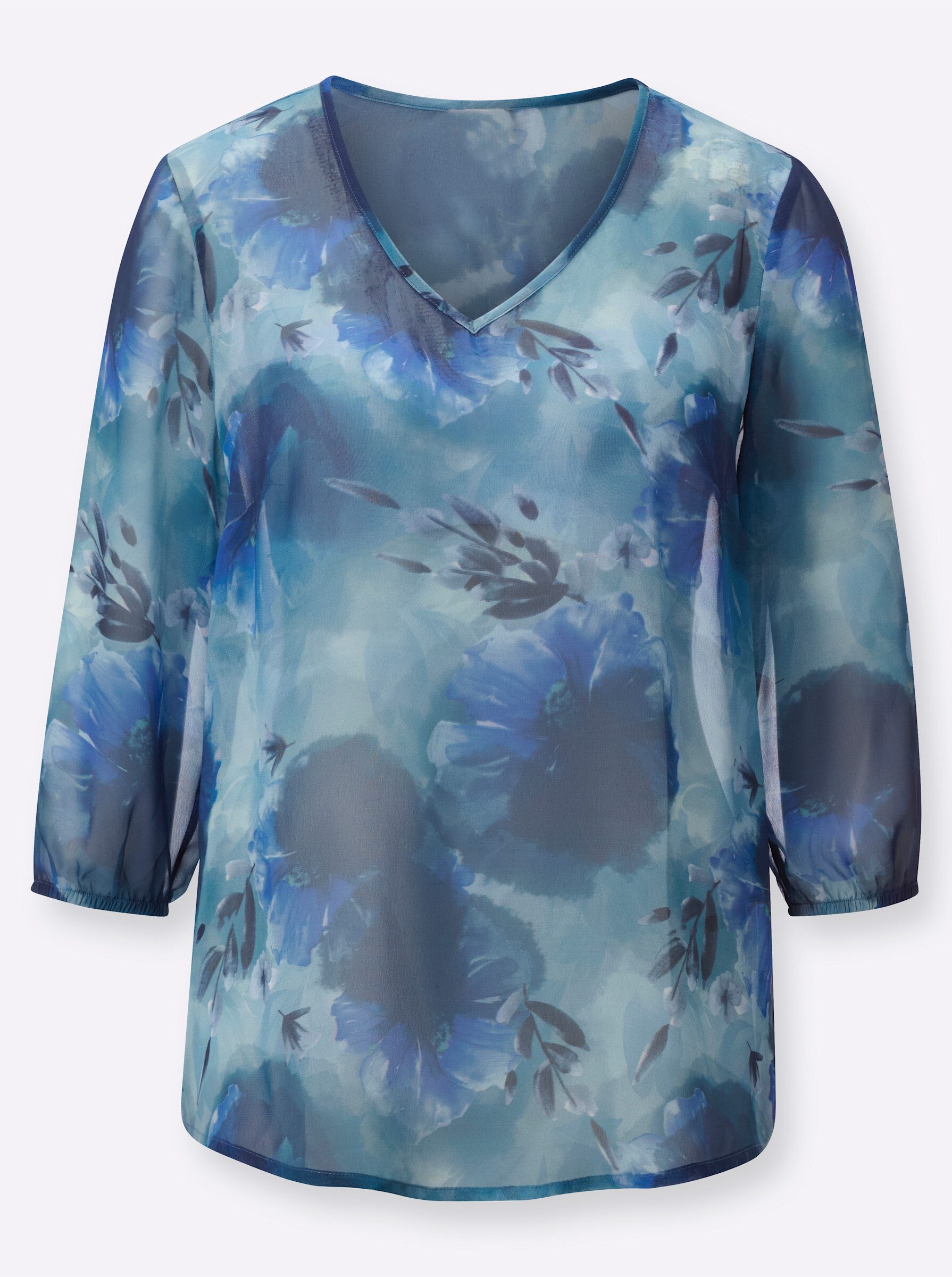 Witt Klassische Bluse Druckbluse 3/4-Arm