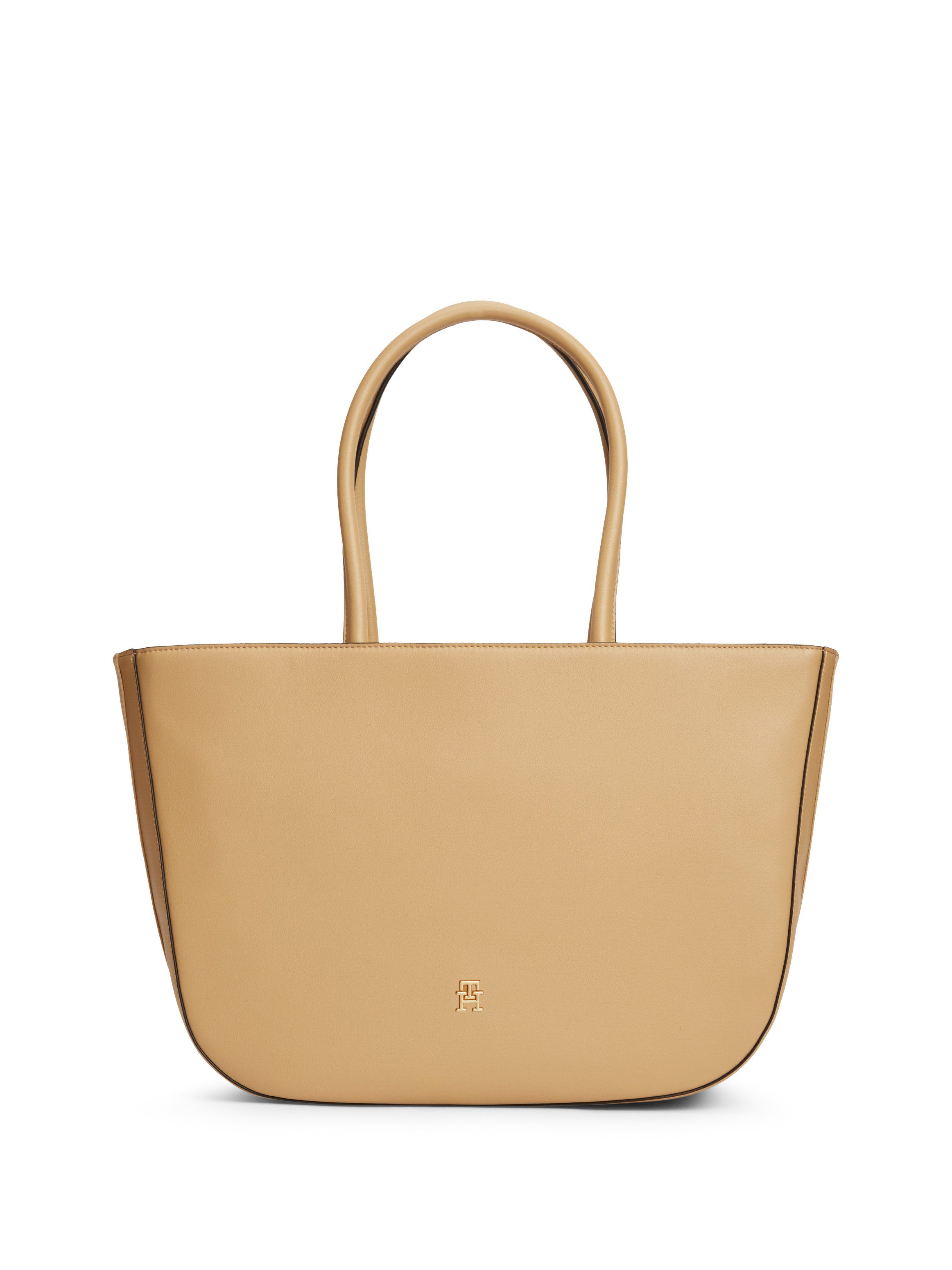 Tommy Hilfiger Tragetasche TH LOGOTAPE TOTE, Damen Shopper, Handtasche mit goldfarbenem TH-Detail