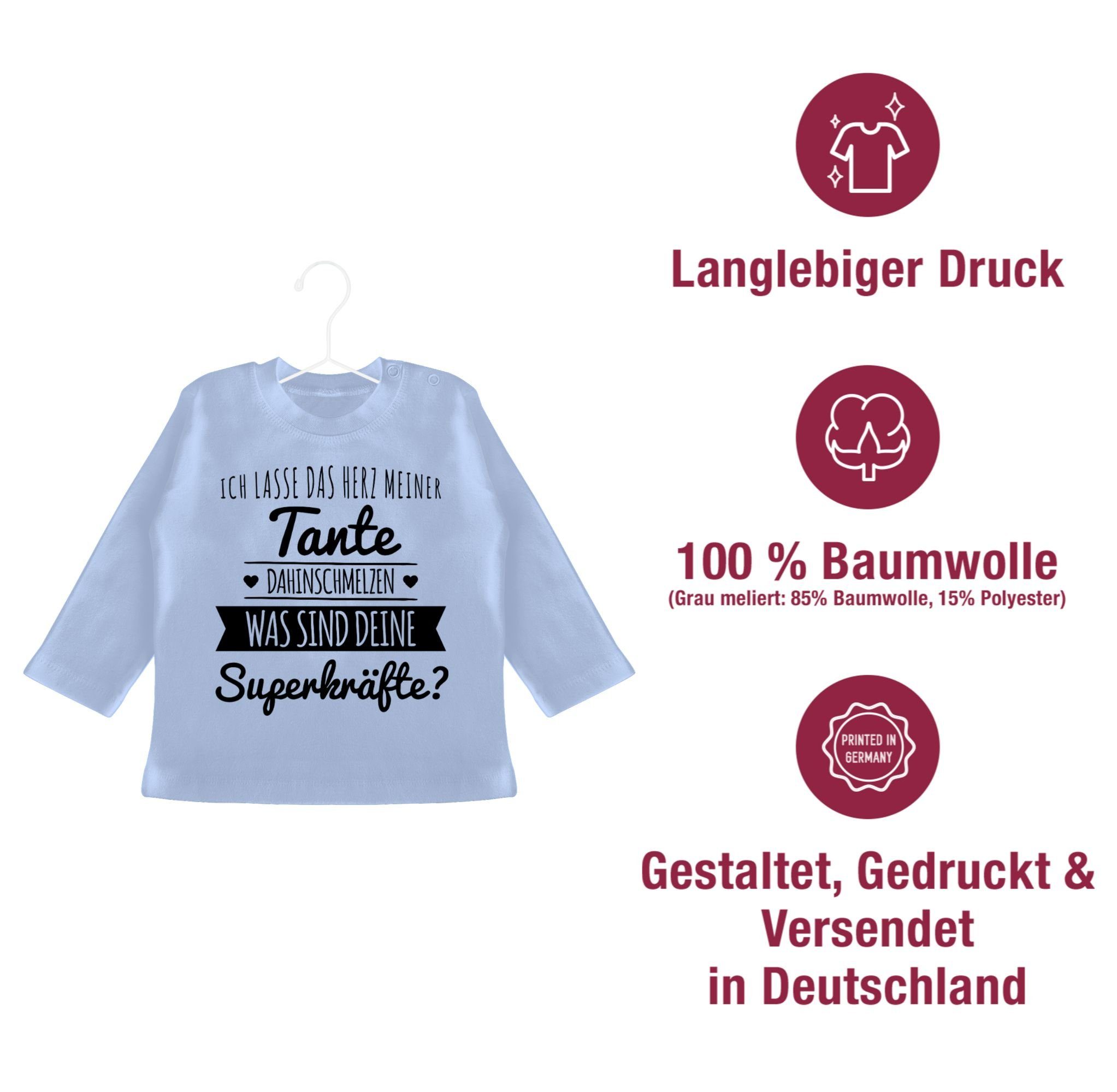 Tante Babyblau dahinschmelzen Shirtracer Herz T-Shirt 1 Tante