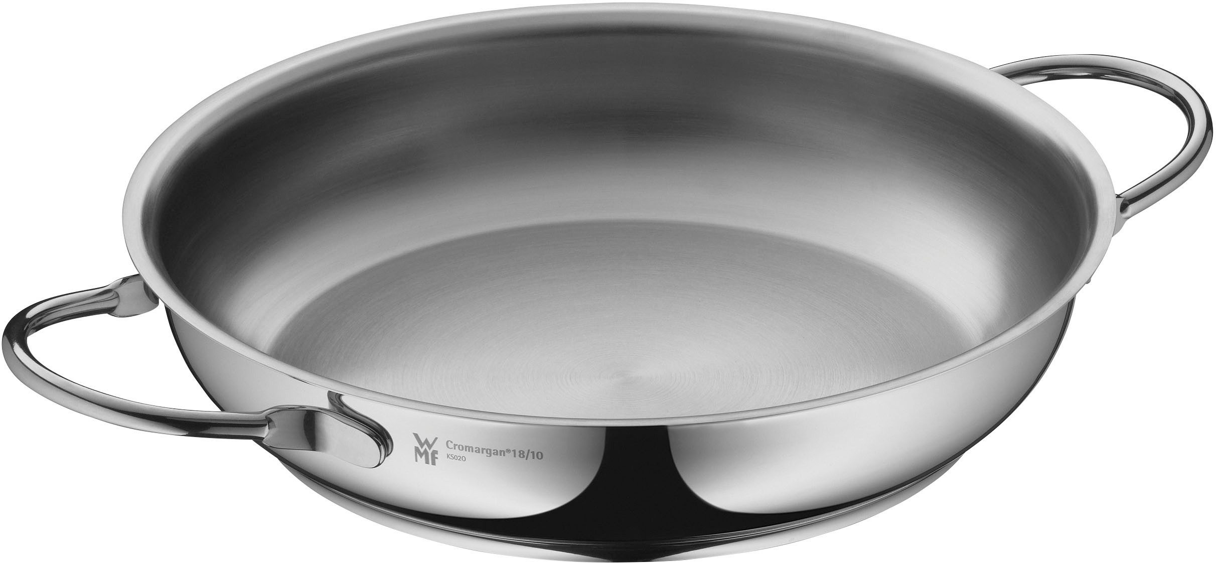 WMF Servierpfanne Profi, Cromargan® Edelstahl Rostfrei 18/10 (1-tlg), TransTherm-Allherdboden, optimale Wärmespeicherung /-verteilung