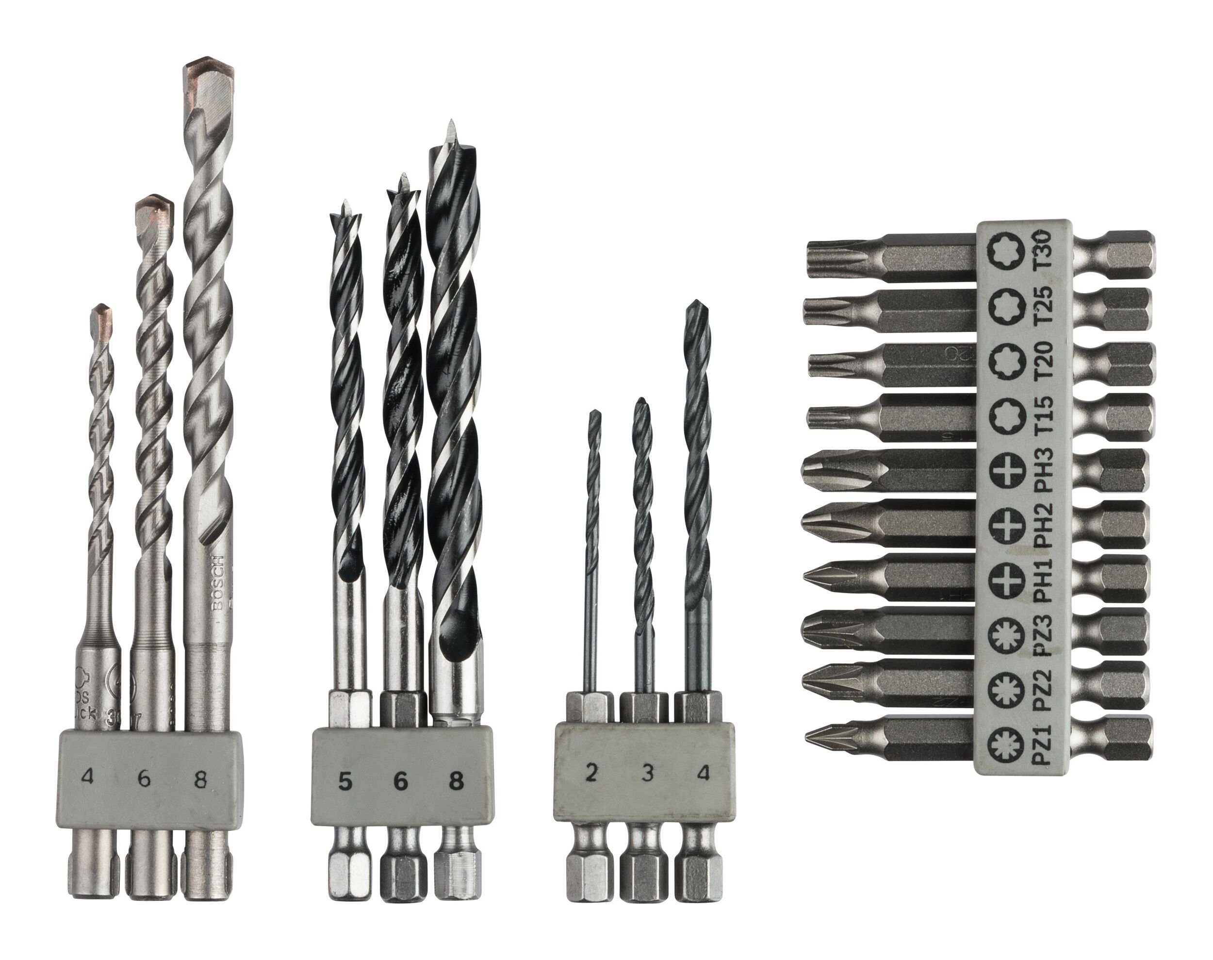 BOSCH Bohrersatz, (19 Teile), Uneo Mixed Bohr und Bit-Set, 19-teilig