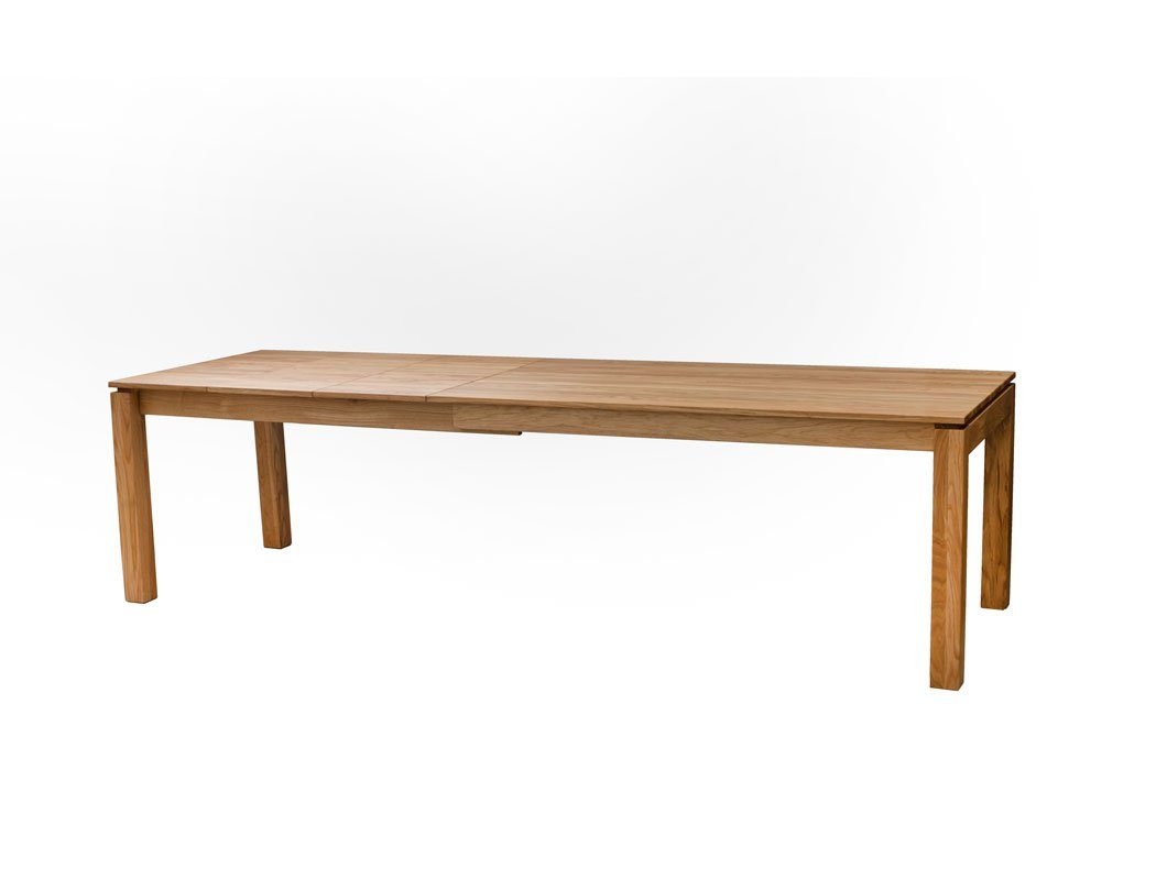 8 + Spar-Set, Tischgruppe, massiv Eiche expendio cm (komplette natur Essgruppe Kantu Stühle 3XL, anthrazit Tisch 5-tlg), Flavia 160(280)x90