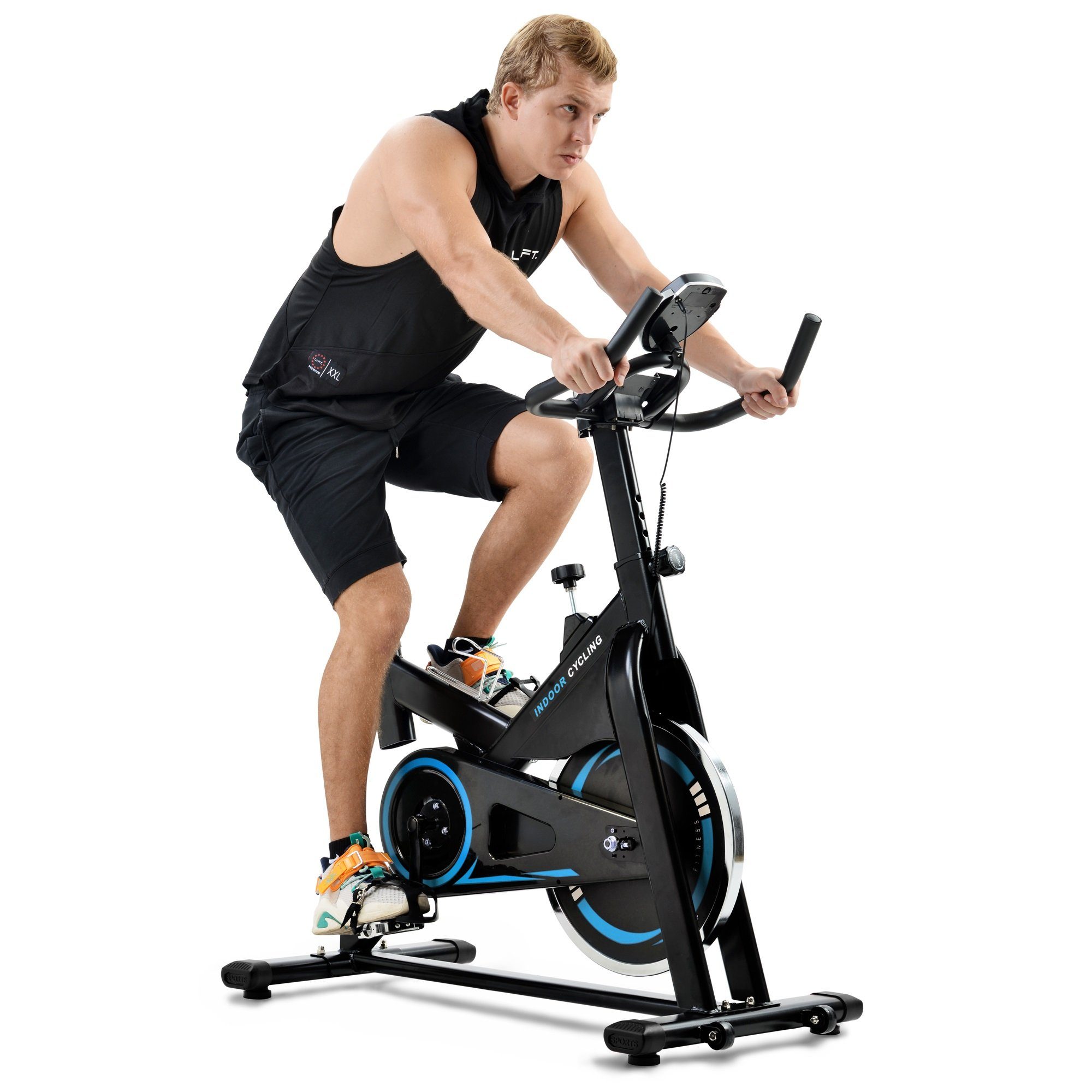 Indoor Fitness Fahrrad Heimtrainer Trimmrad Hometrainer Ergometer LCD bis 130kg 