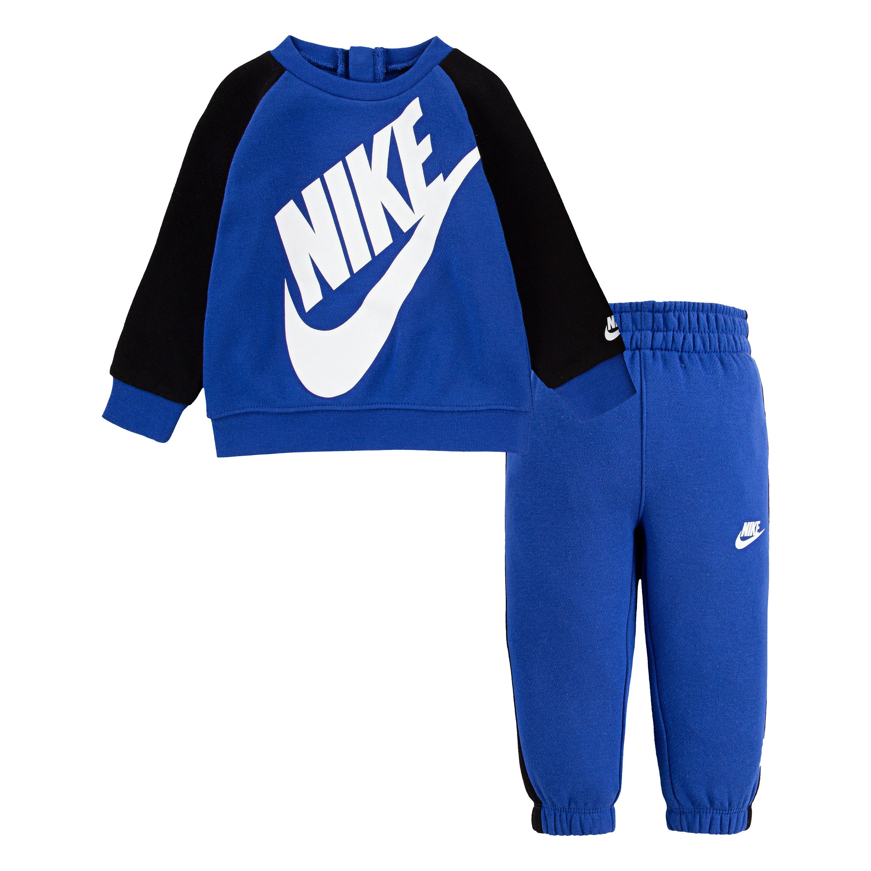 Nike Sportswear Jogginganzug NKN OVERSIZED FUTURA CREW SET (Set, 2-tlg), für Babys, flexible Passform, aus Baumwolle und Polyester