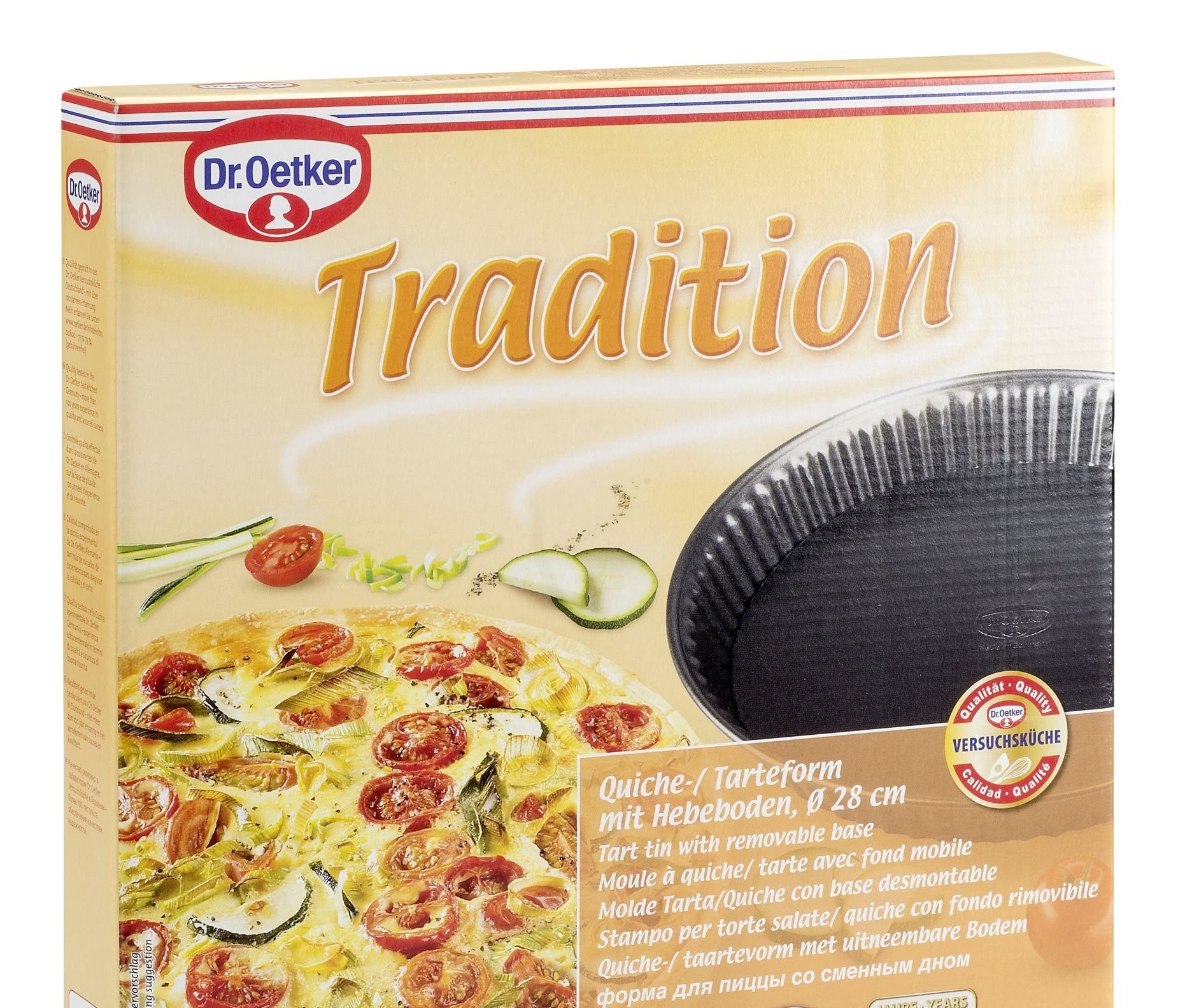 Dr. Oetker Küchenhelfer Quicheform Dr. Oetker Quicheform Tarteform Obstform Backform 28cm Hebeboden