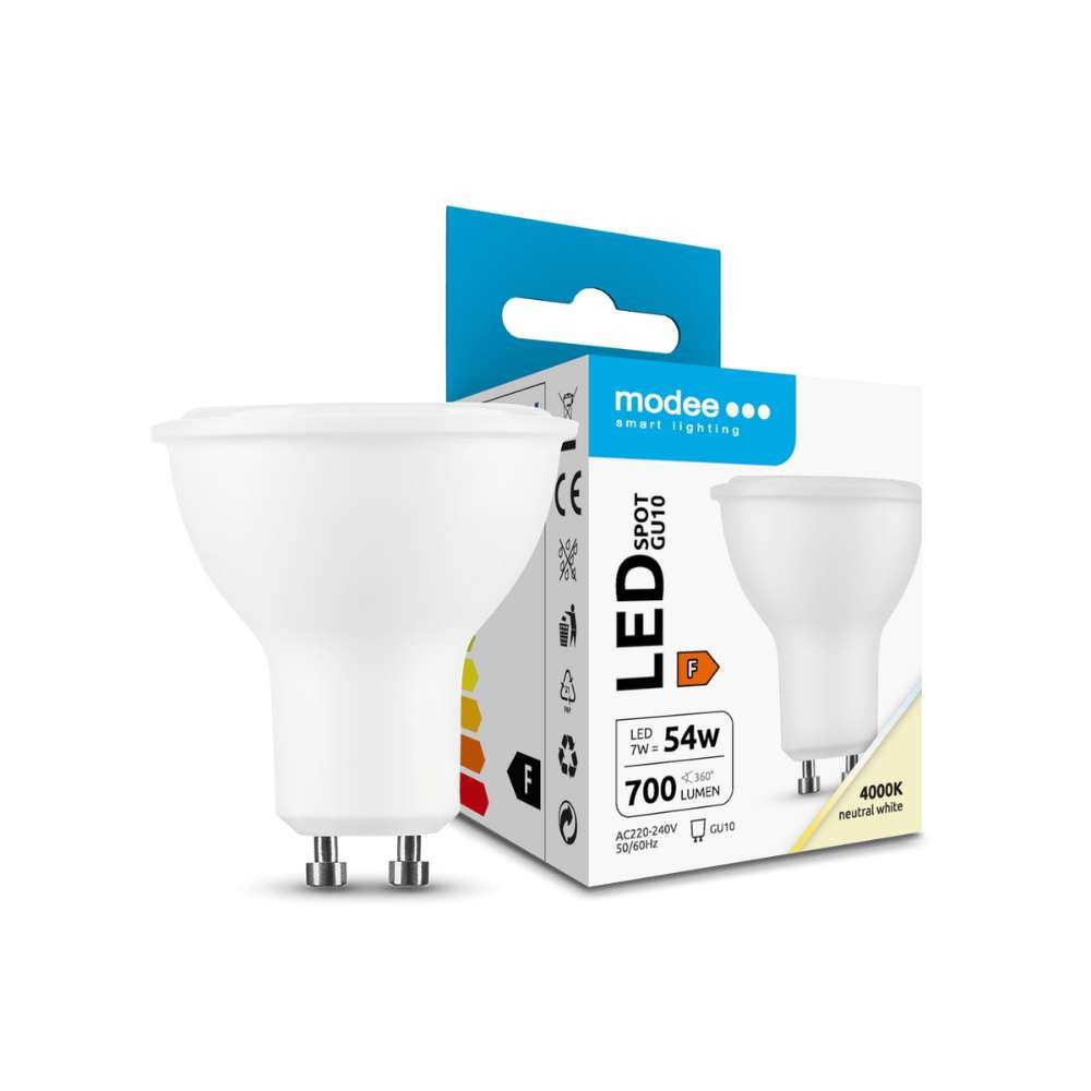 Mundotec LED-Leuchtmittel 7W GU10 LED Leuchtmittel Leuchte LED Spot GU10 LED Lampen Kaltweiß, Neutralweiß, 7w, 700 Lumen, Neutralweiß 4000K, Ø50x56mm, GU10