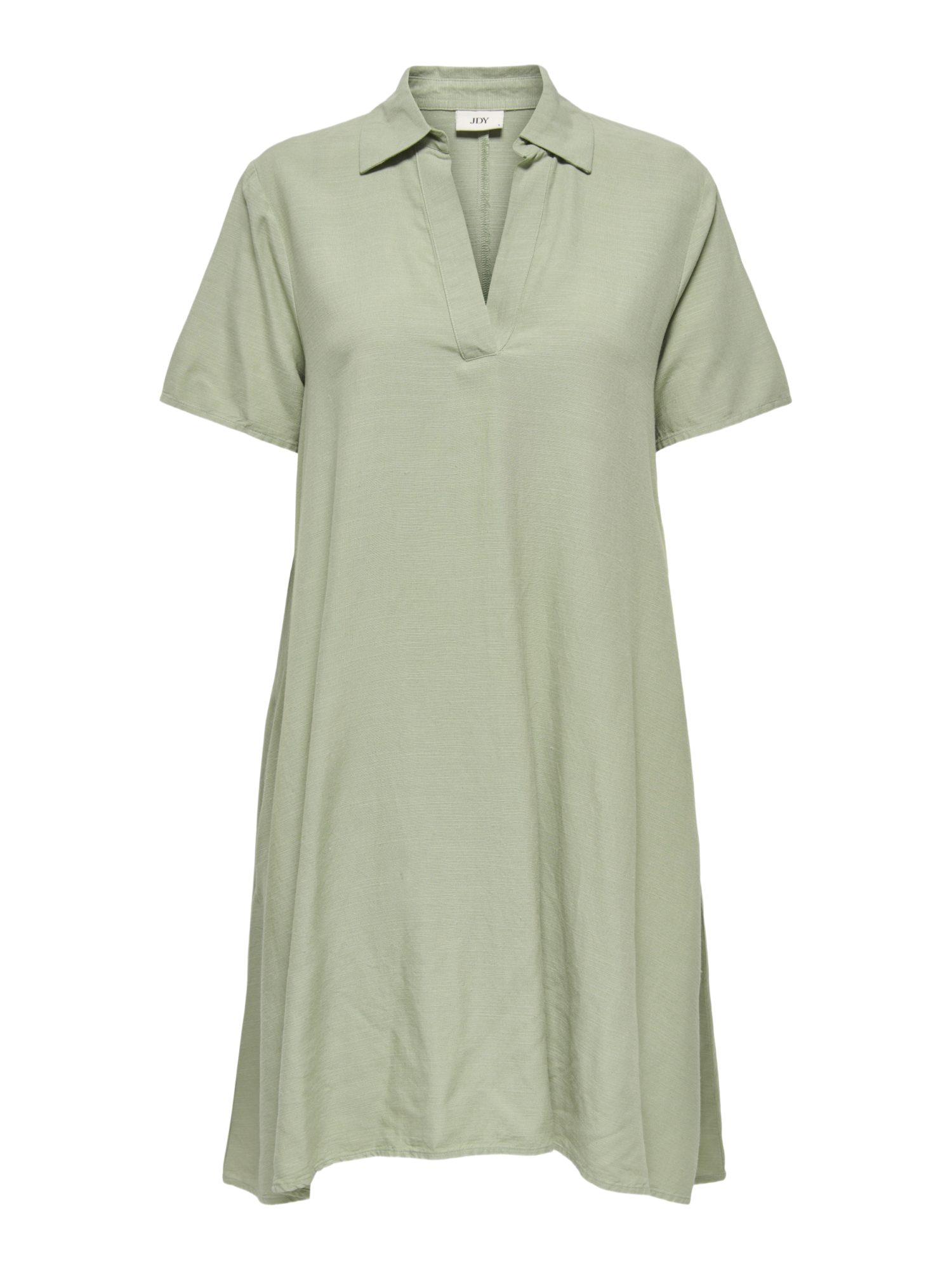 JDY Minikleid 2027 1_SPRING1 grün,Casual,Viskose,Unifarben,V-Ausschnitt,Kurz,Regular Fit
