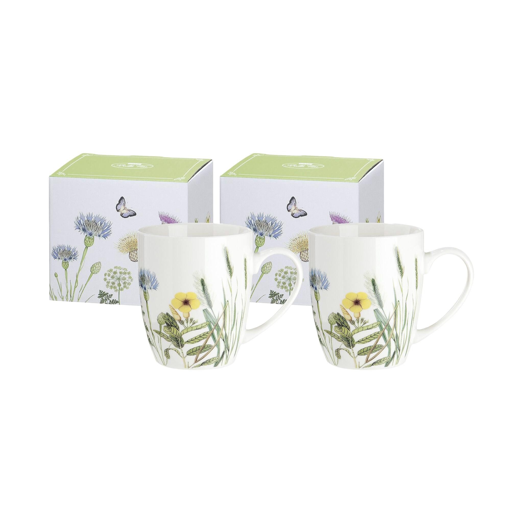 GILDE Becher 2 x Becher mit Henkel Wild Flowers