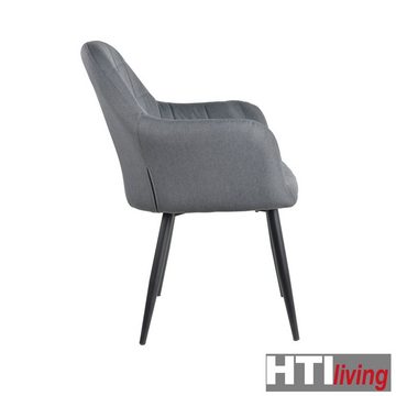 HTI-Living Esszimmerstuhl Stuhl Albany Webstoff Grau (Stück, 1 St), Esszimmerstuhl Armlehnenstuhl Polsterstuhl