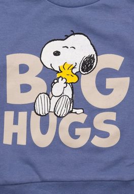 United Labels® Shirt & Hose The Peanuts Baby Set Snoopy - Big Hugs Pullover mit Hose Lila Rosa