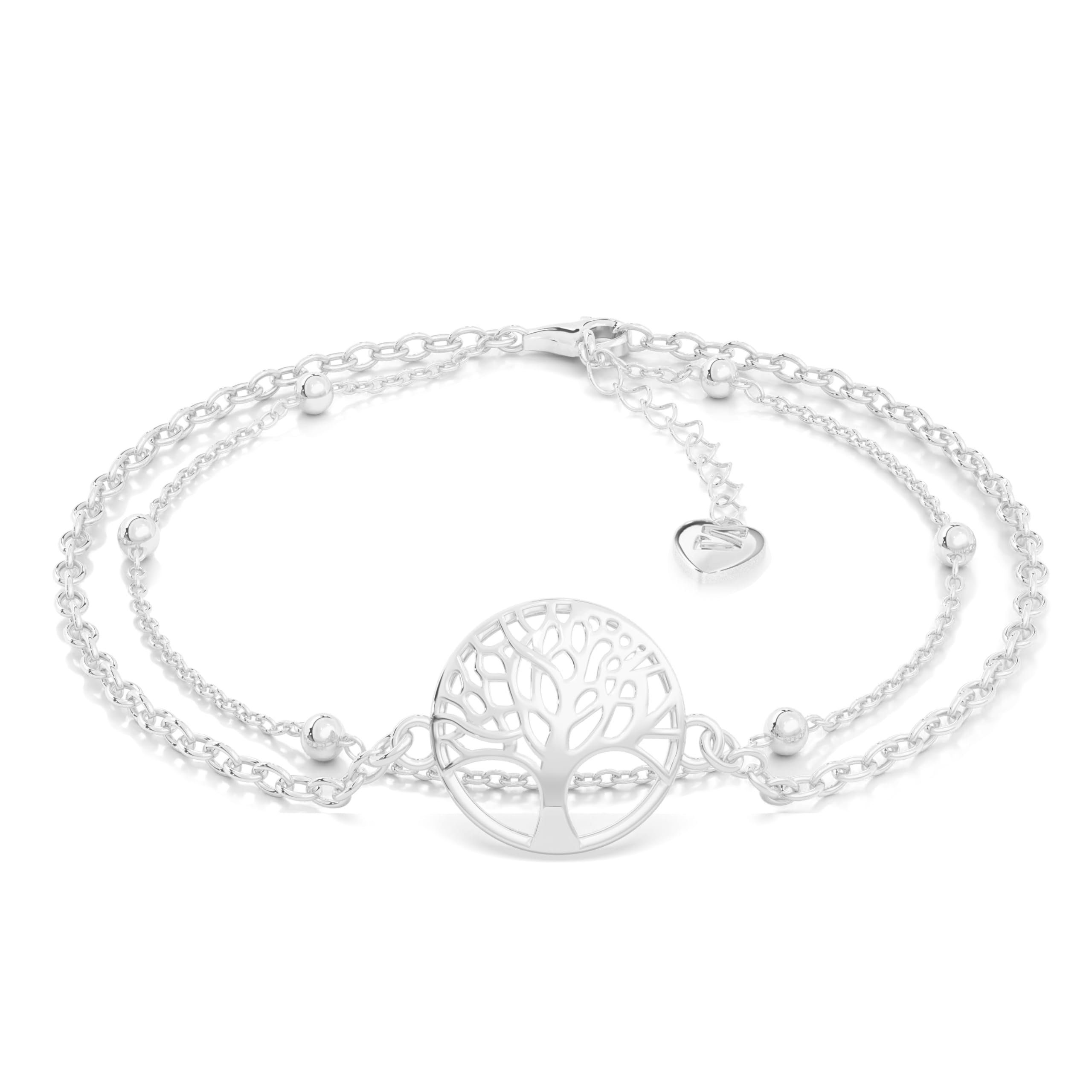 SERASAR Armband Armband aus Sterlingsilber [Life] (Classic, elegant, casual, 1-tlg), Women's Life bracelet in 925 sterling silver with 18k gold plating