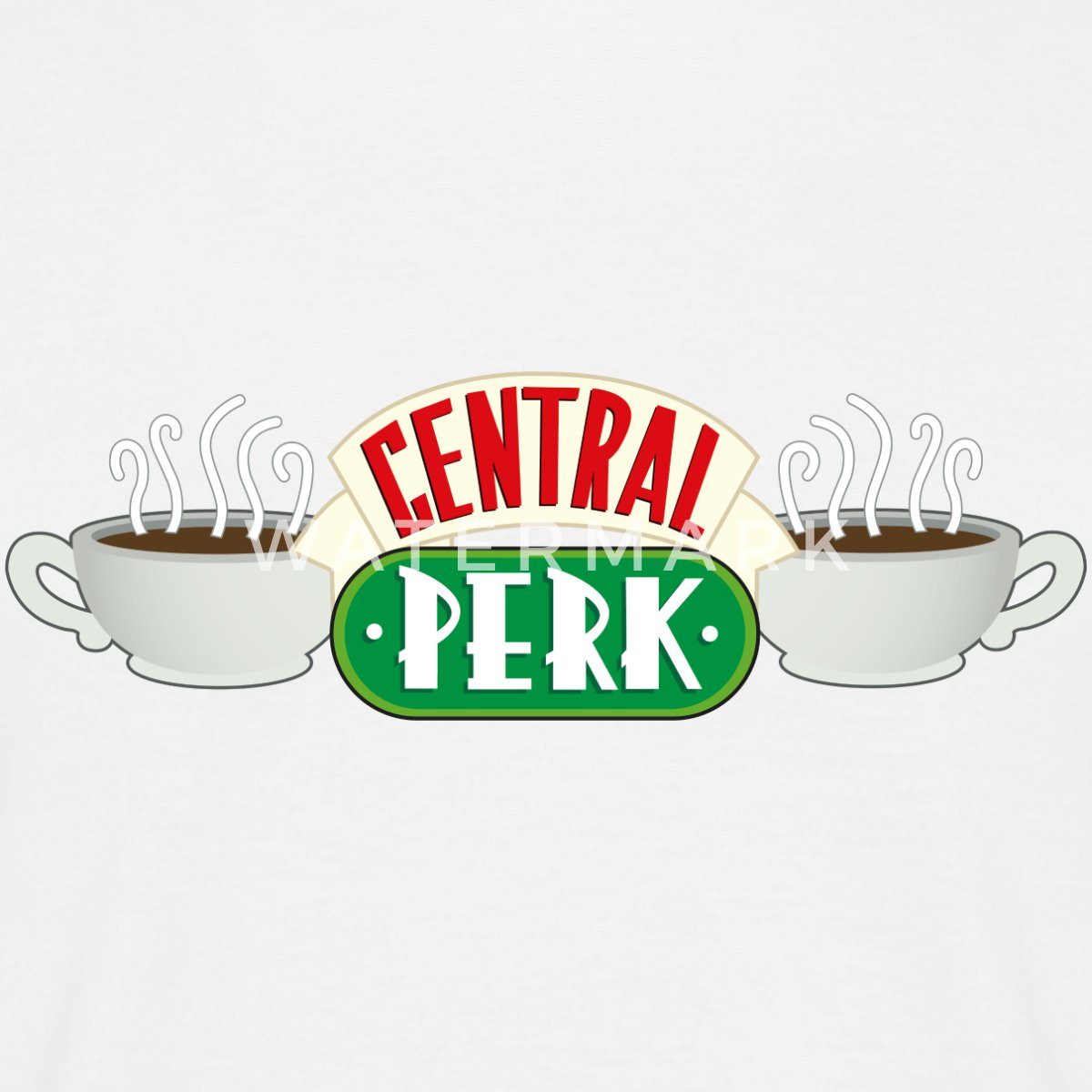 Spreadshirt T-Shirt Friends Central Perk Männer T-Shirt (1-tlg)