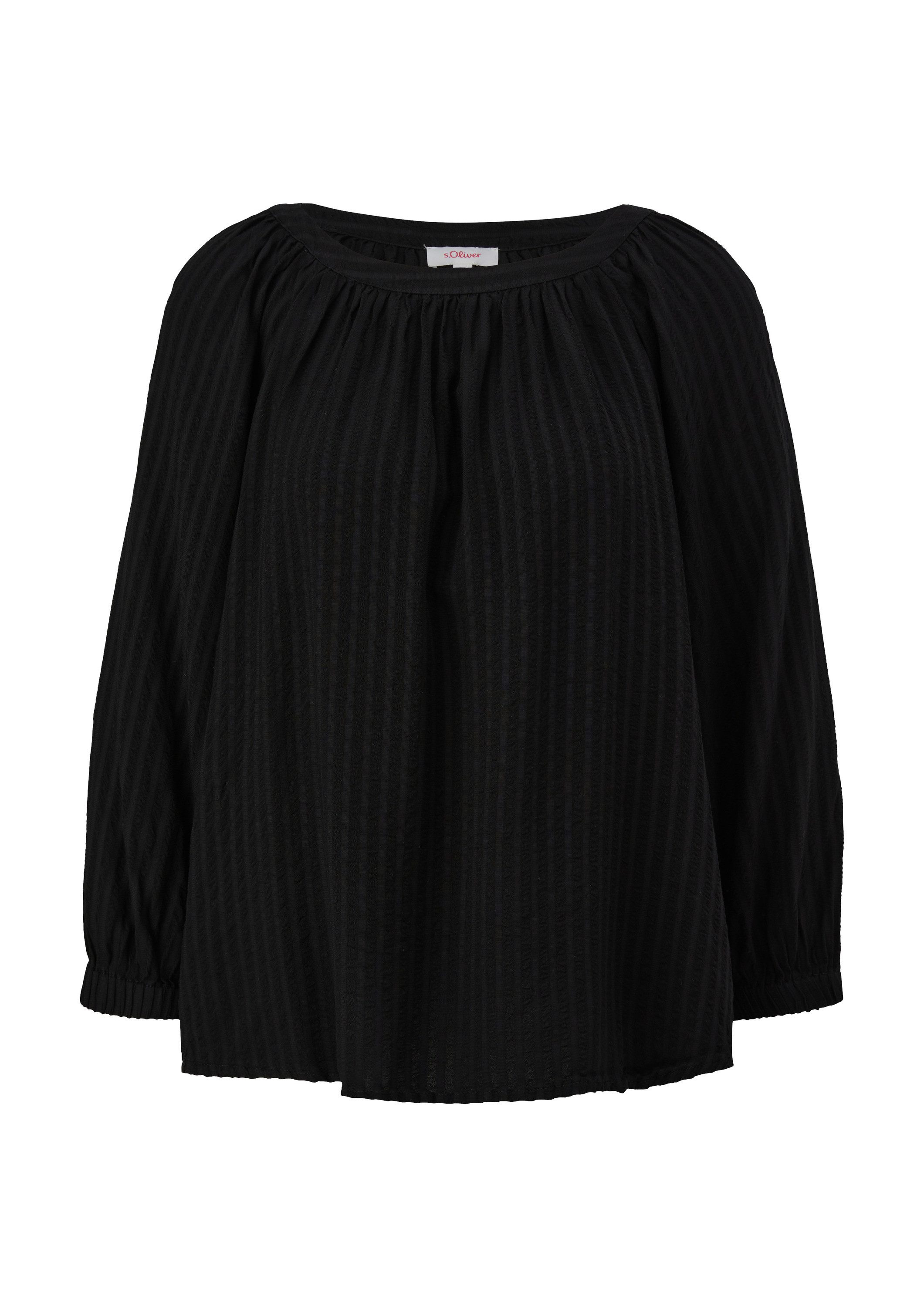 s.Oliver Kurzarmbluse Bluse Fließende Bluse mit günstig online kaufen