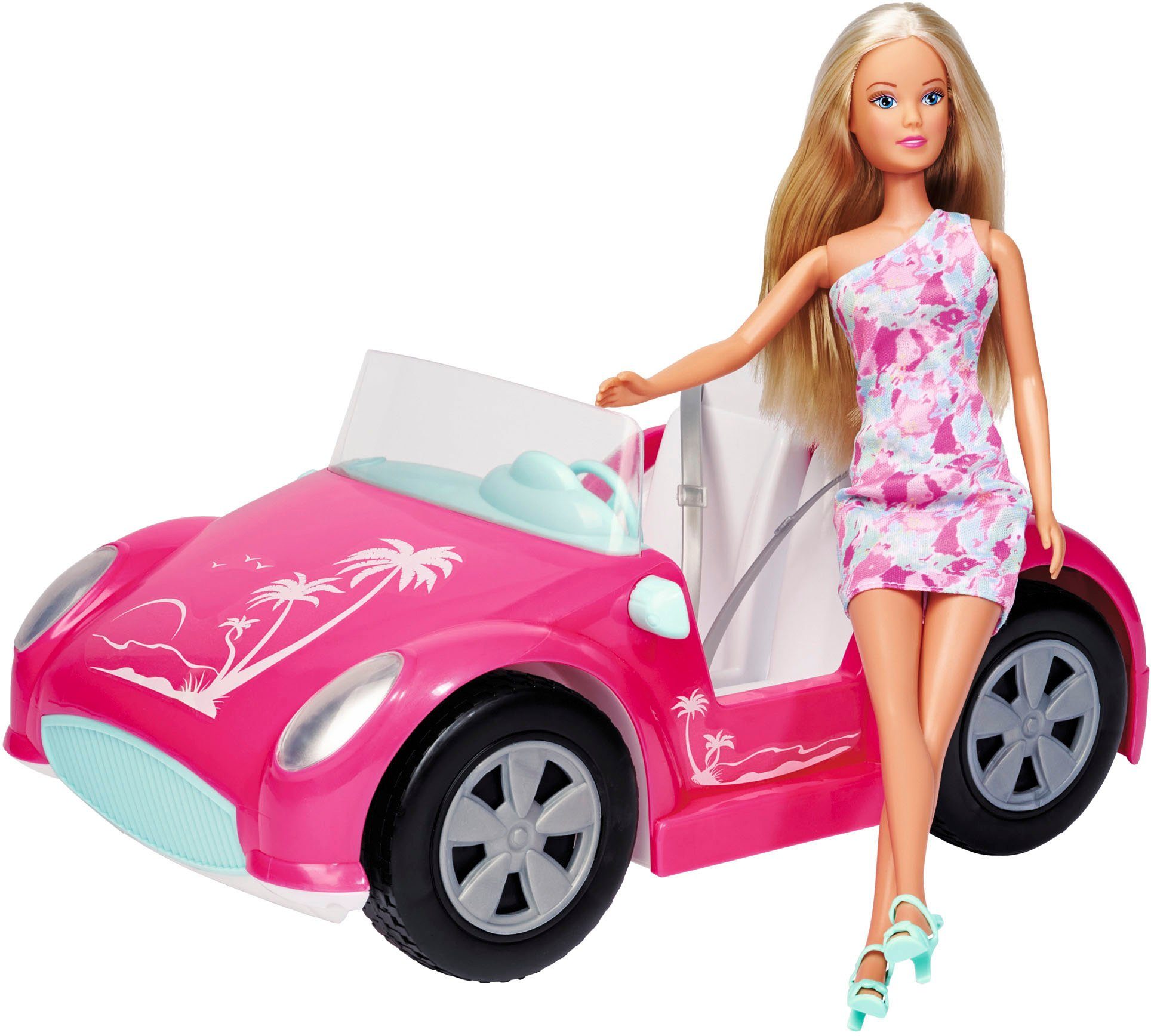 Anziehpuppe Steffi Love Beach Car