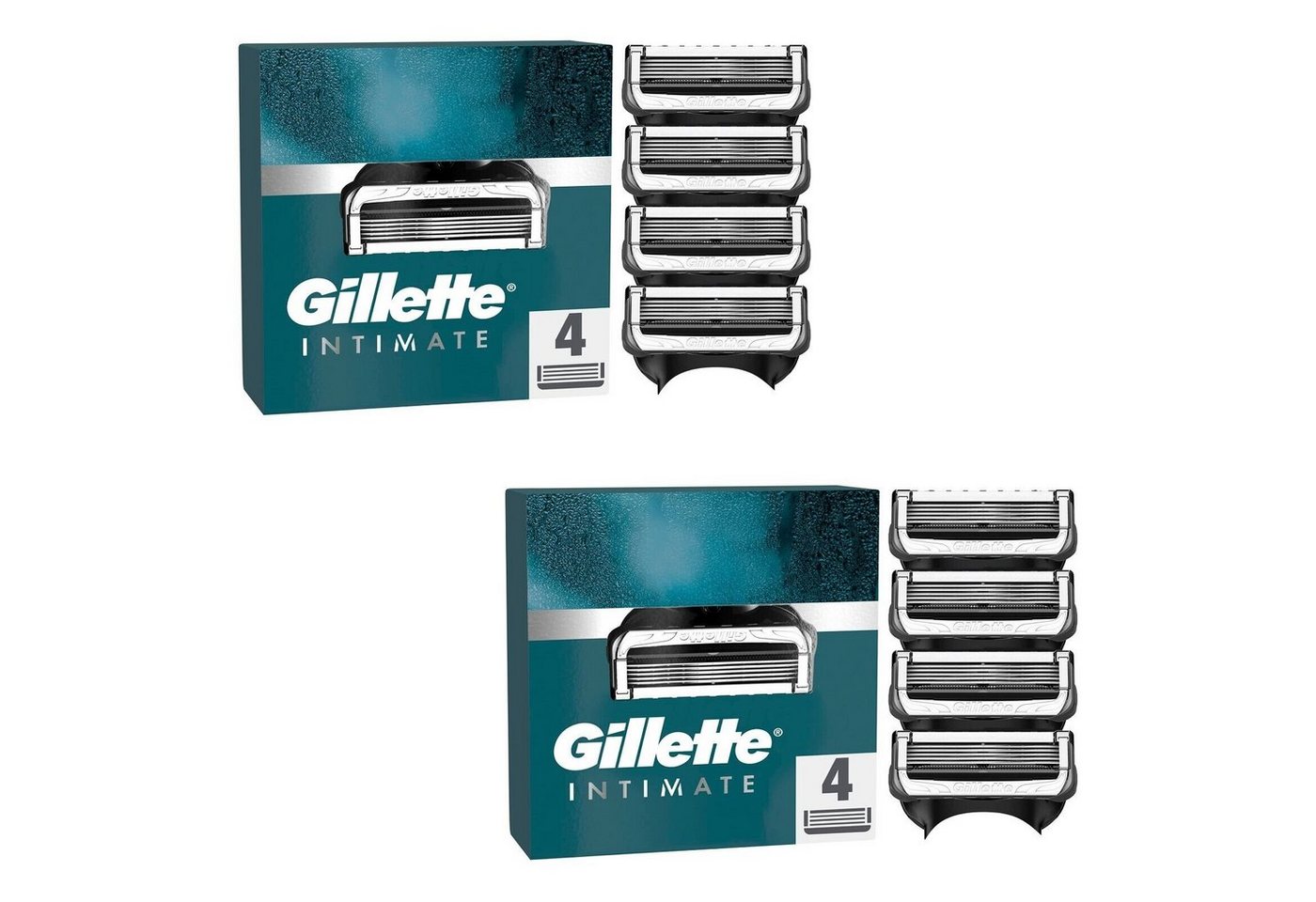 Gillette Rasierklingen Intimate, 8-tlg., Spar-Set - 4, 6, 8, 12, 20 x Klingen, sanft zur empfindlichen Intimhaut, Made in Germany