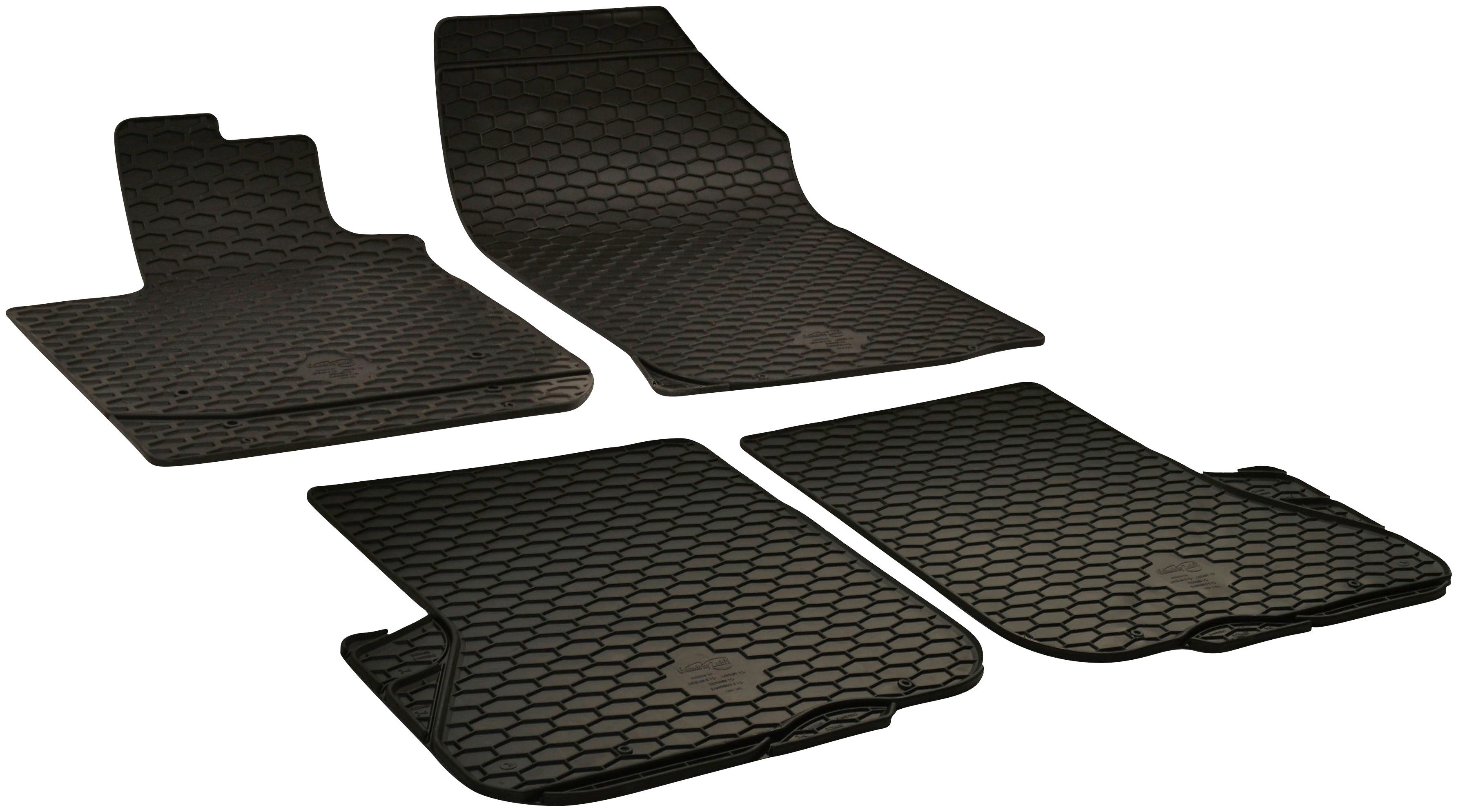 WALSER Passform-Fußmatten (4 St), für Dacia Sandero II 10/2012-Heute | Automatten