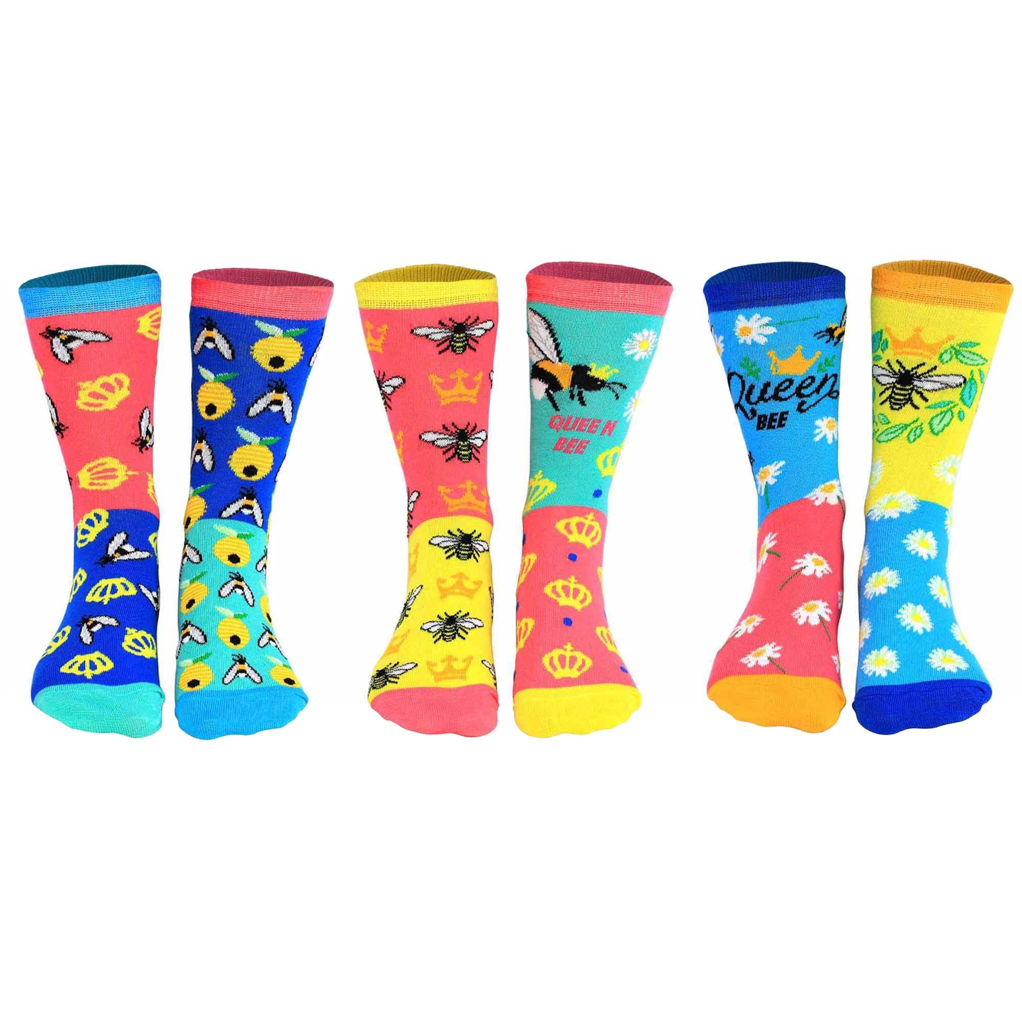 United Oddsocks Kurzsocken Damen Socken 3er Pack Baumwolle (Packung, 3er Pack)