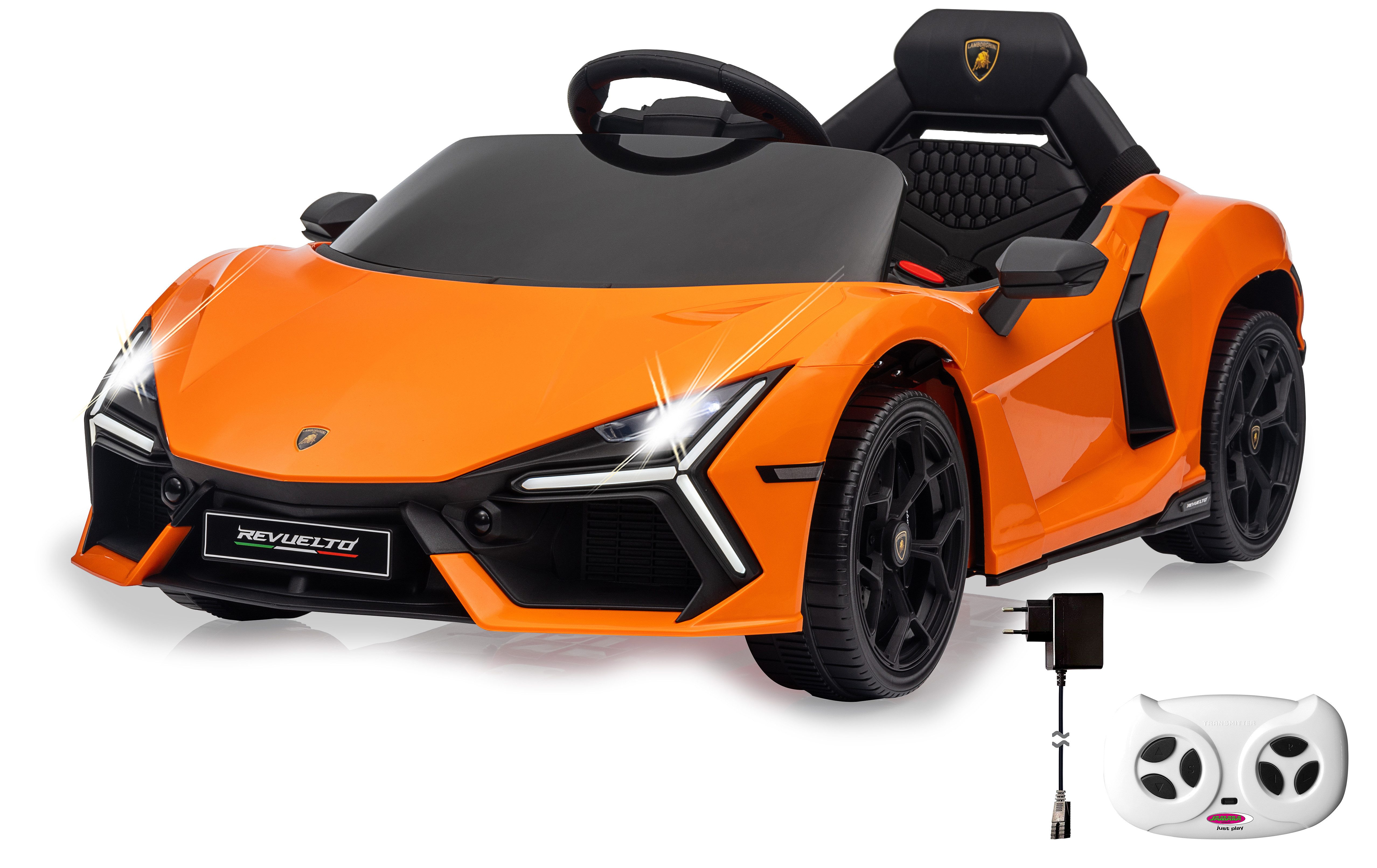Jamara Elektro-Kinderauto Ride-on Lamborghini Revuelto, 2,4GHz, Li-Power 12.6, Belastbarkeit 25 kg, mit Licht und Sound