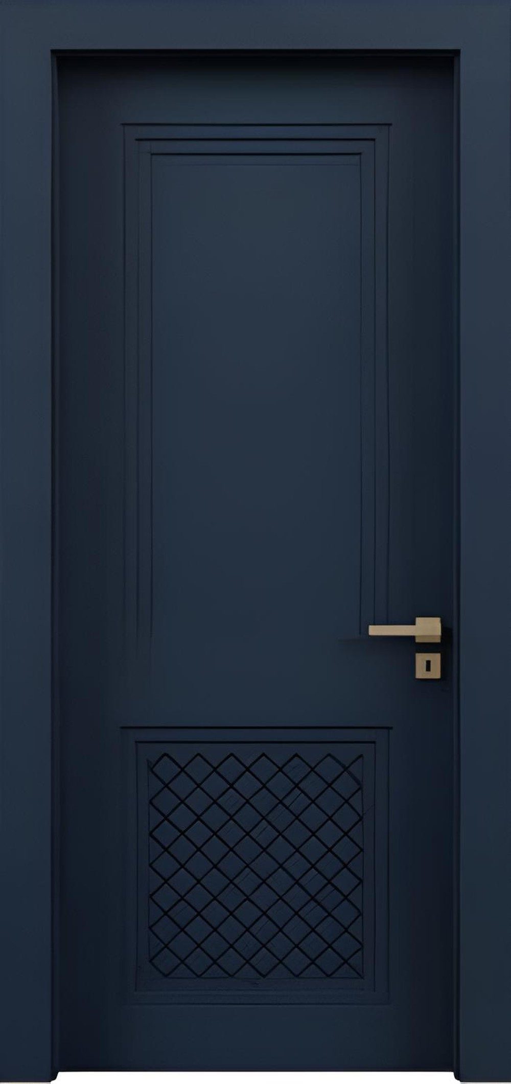 JVmoebel Zimmertür Dunkelblaue Designer Innentür mit edler Sicherheitsfunktion