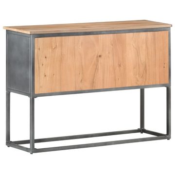 vidaXL Sideboard Sideboard Grau 100x30x70 cm Massivholz Akazie (1 St)
