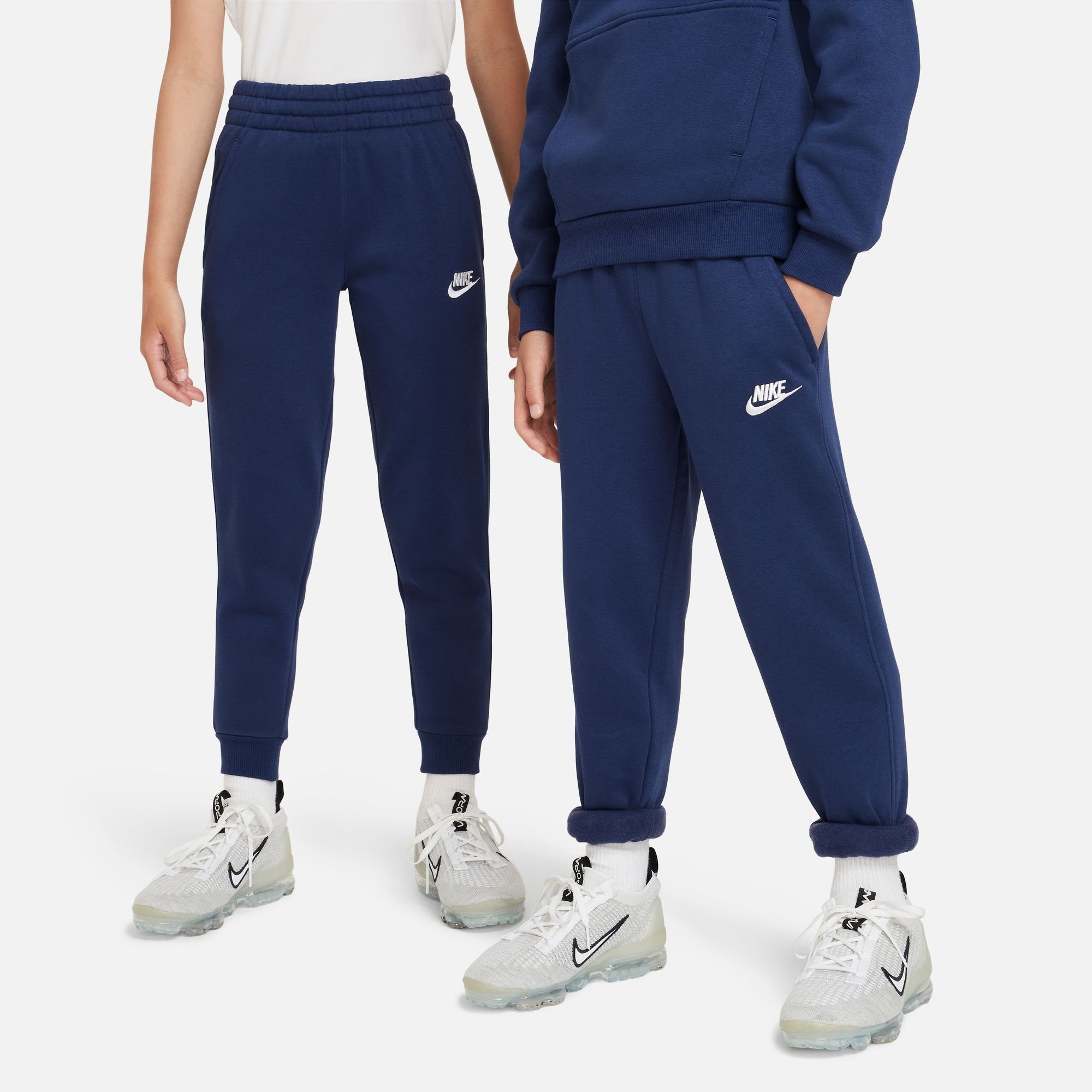 PANTS Sportswear FLEECE NAVY/WHITE BIG KIDS' Nike MIDNIGHT JOGGER Jogginghose CLUB