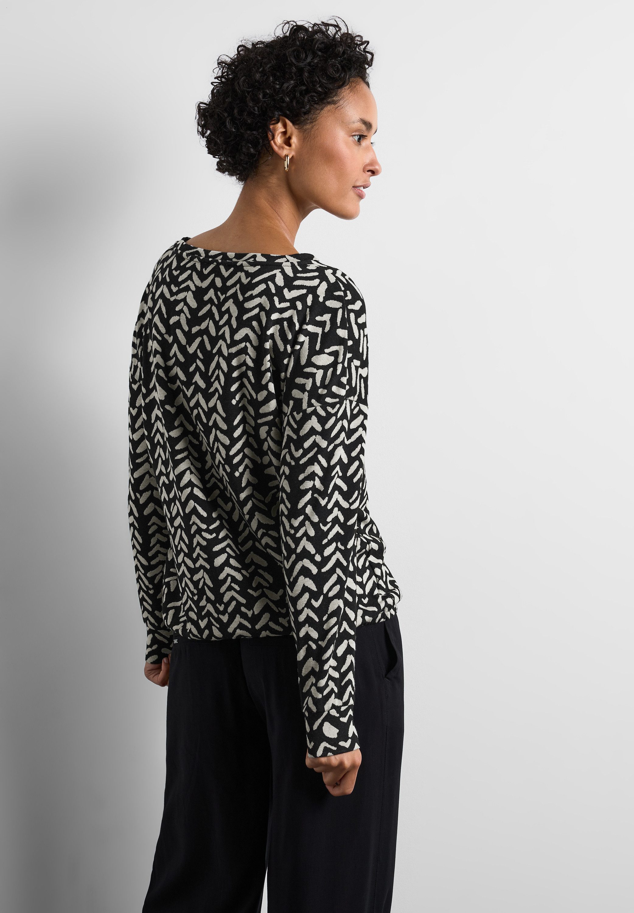 STREET ONE Langarmshirt Rundhalsausschnitt günstig online kaufen