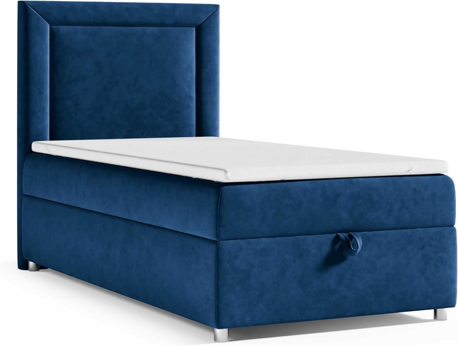 Best for Home Boxspringbett Trinity K-3 SINGLE mit Bettkasten & Komfort Topper H3 (Einzelbett, Polsterbett mit gepolstertes Kopfteil, Jugendbett, Kinderbett versch. Größen, 70x200 80x200 90x200 100x200 cm), verschiedene Liefermöglichkeiten, Handwerksqualität