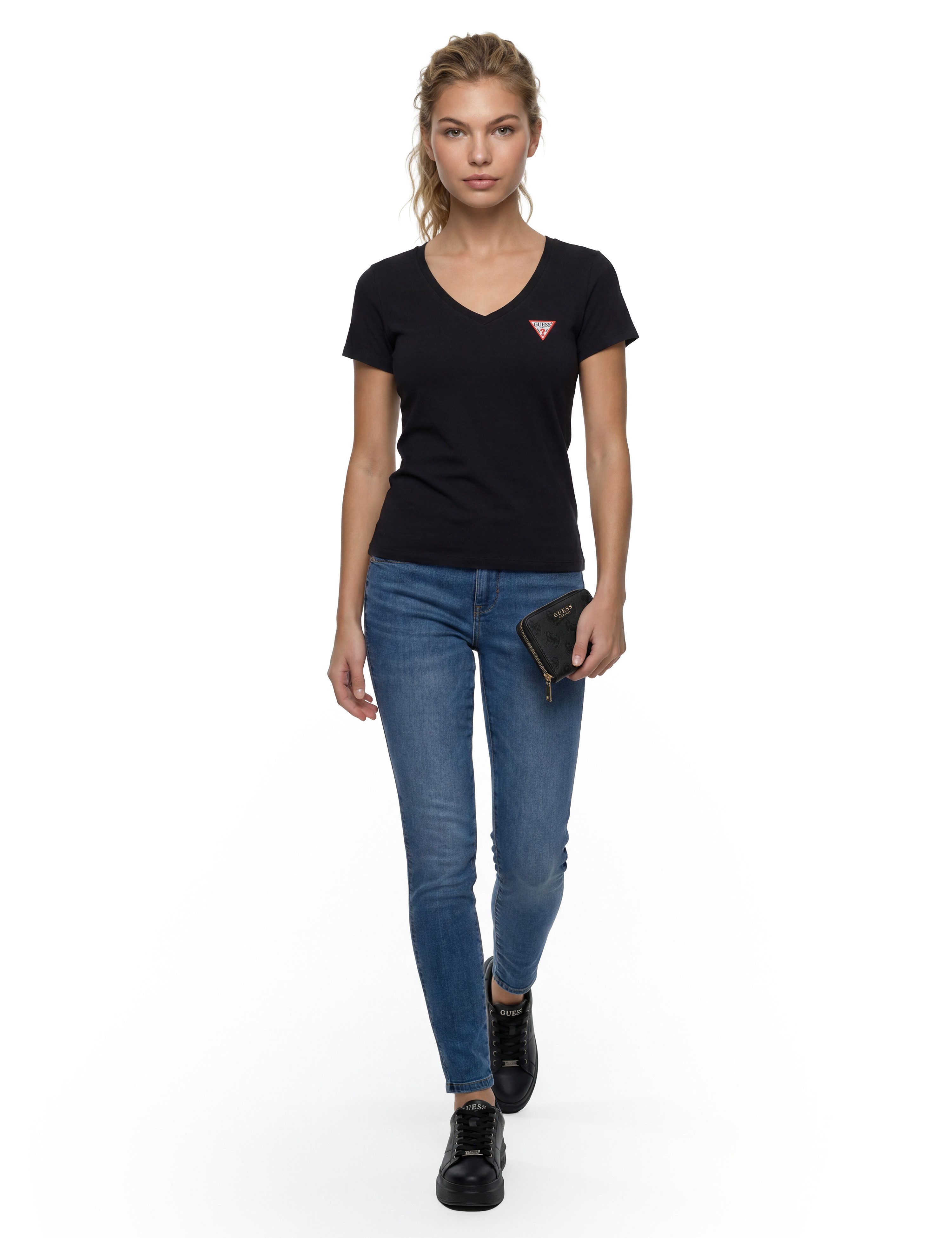 Guess Geldbörse LAUREL II SLG ZIP ARND CRD CSE, Damen Geldbeutel, Portemonnaie mit Logoverzierungen – Bild 2 von 5