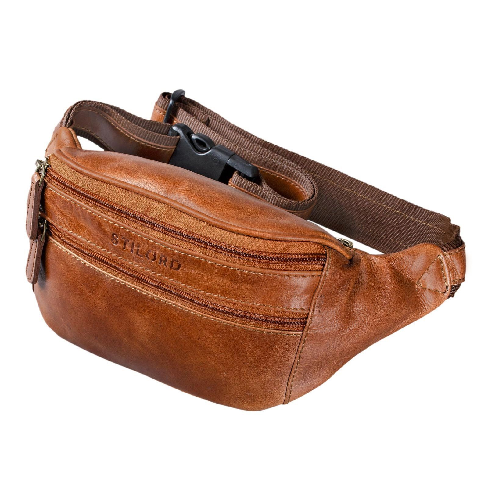 STILORD Bauchtasche "Marian" Gürteltasche Leder Vintage