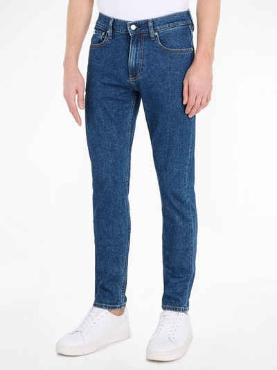 Calvin Klein Jeans Tapered-fit-Jeans SLIM TAPER mit Leder-Badge
