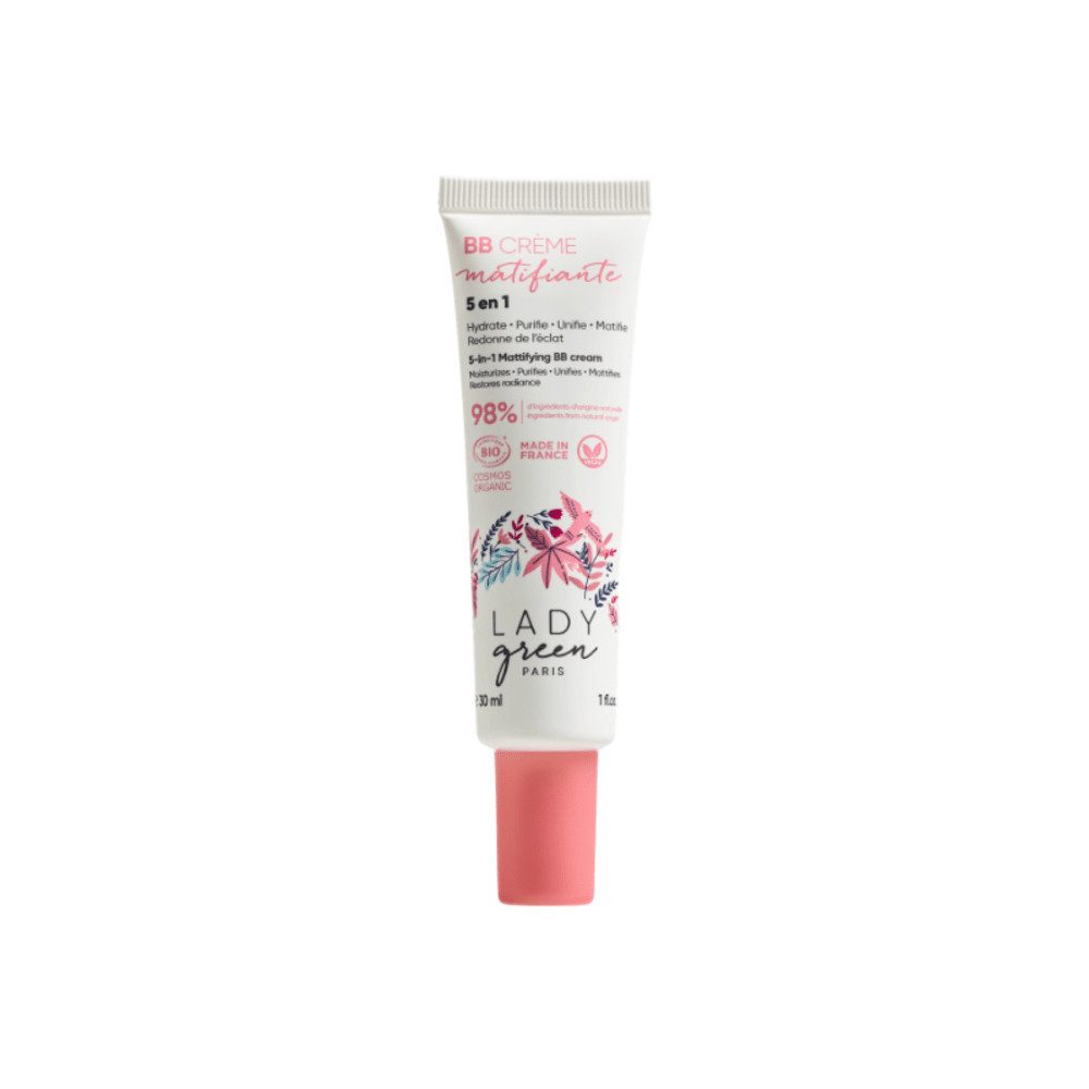 LADY GREEN PARIS BB-Creme 5-in-1 Natürliche für strahlende Haut, Multifunktionale BB-Creme für natürliche Schönheit