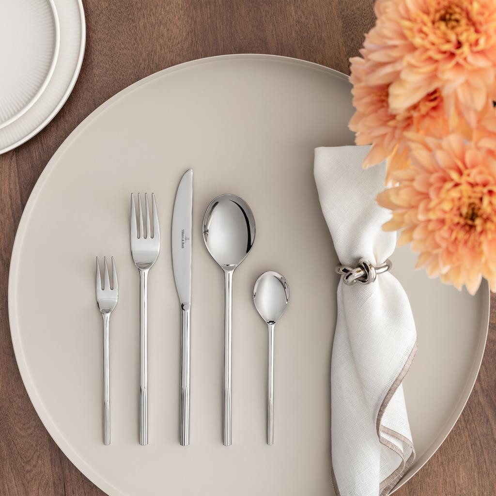 Villeroy & Boch Besteck-Set Afina Besteckset 30er Set (30-tlg), Edelstahl, Spülmaschinenfest