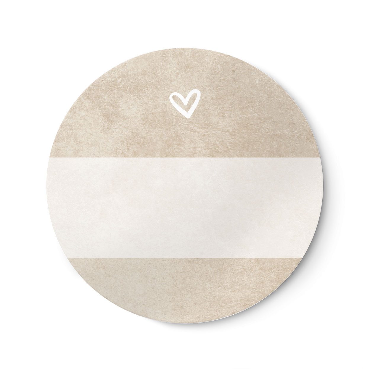 NORDEULE Наклейка zur Beschriftung Beige, Runde Ярлыки mit Beschriftungszeile, (40tlg), ideal für Namensetiketten, Geschenke, Aufbewahrung, DIY