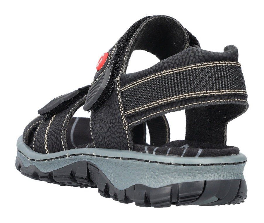 Rieker Sandale, Sommerschuh, Outdoorschuh, Keilabsatz, in Trekking-Optik