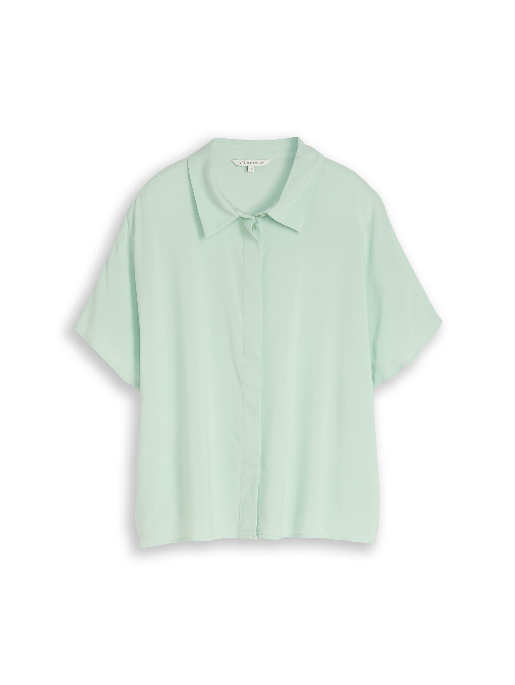 TOM TAILOR Denim Kurzarmbluse Blusen & Shirts Bluse aus Viskose günstig online kaufen